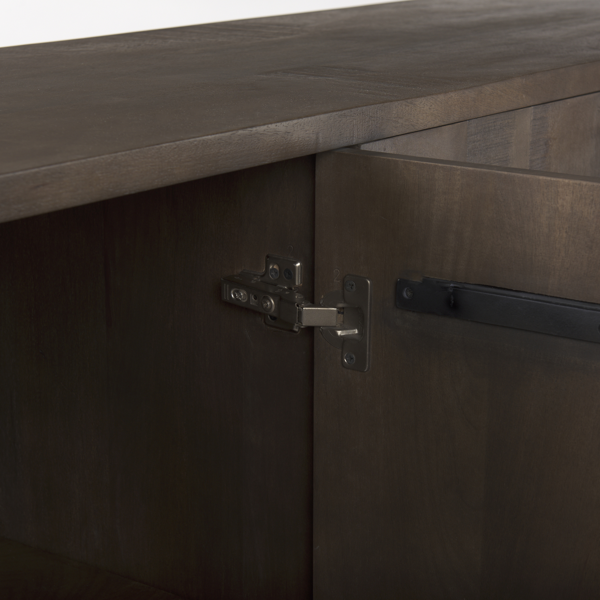 west 82.0l x 18.0w x 34.0h wooden angular sideboard