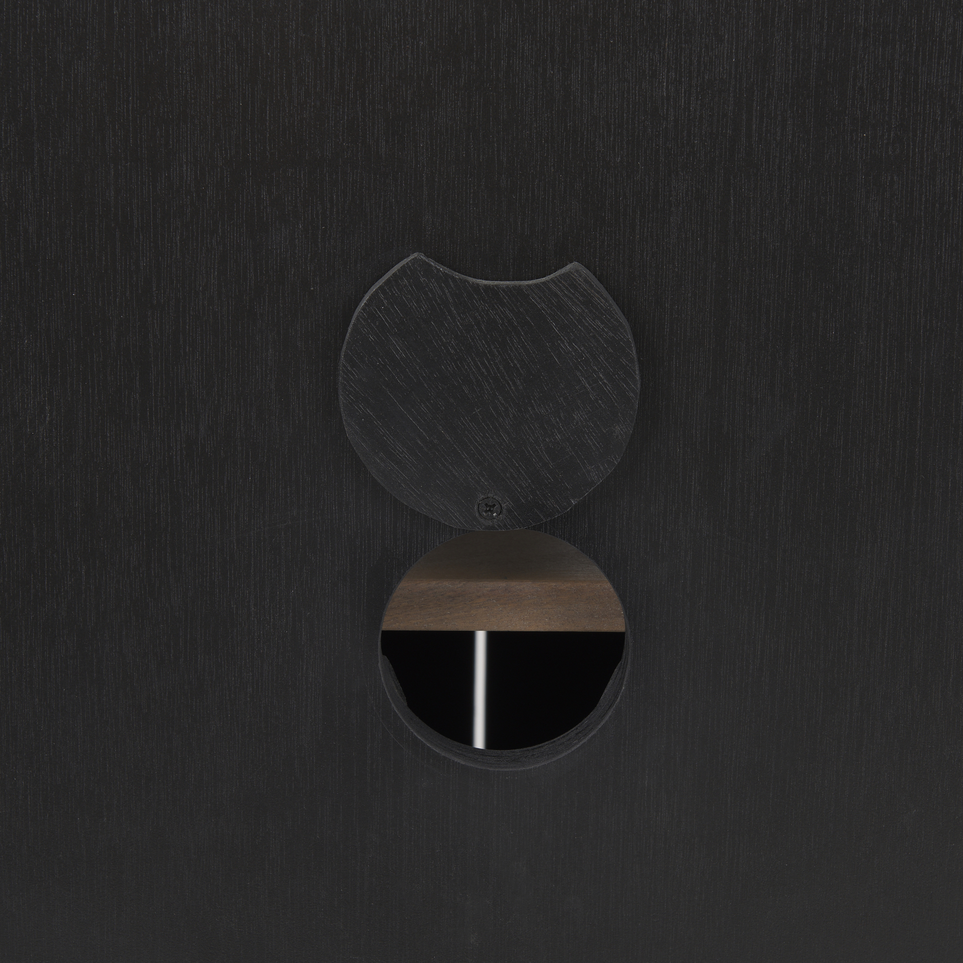 sloan black wood w/black metal frame accent cabinet