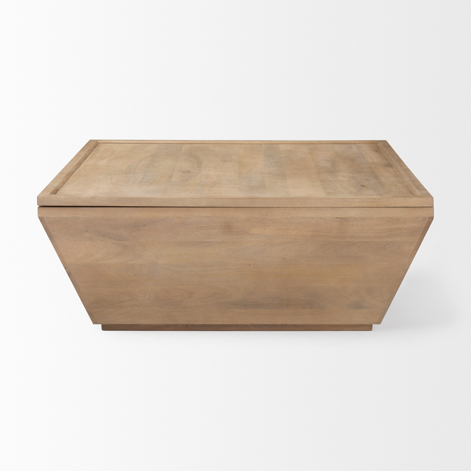 wyatt 41.0l x 41.0w x 16.0h brown wood angular coffee table