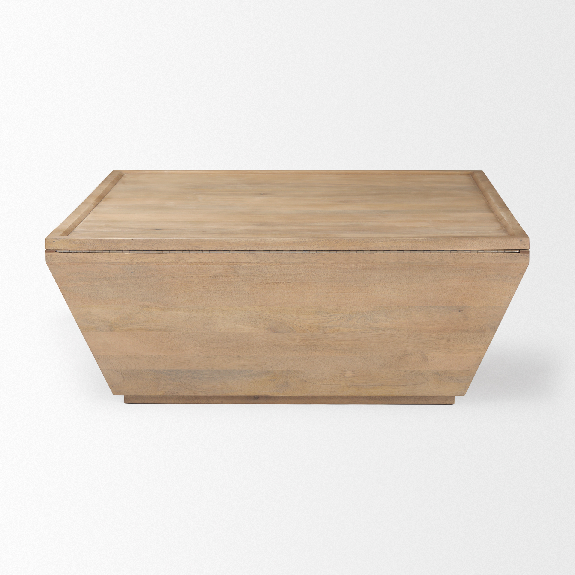 wyatt 41.0l x 41.0w x 16.0h brown wood angular coffee table