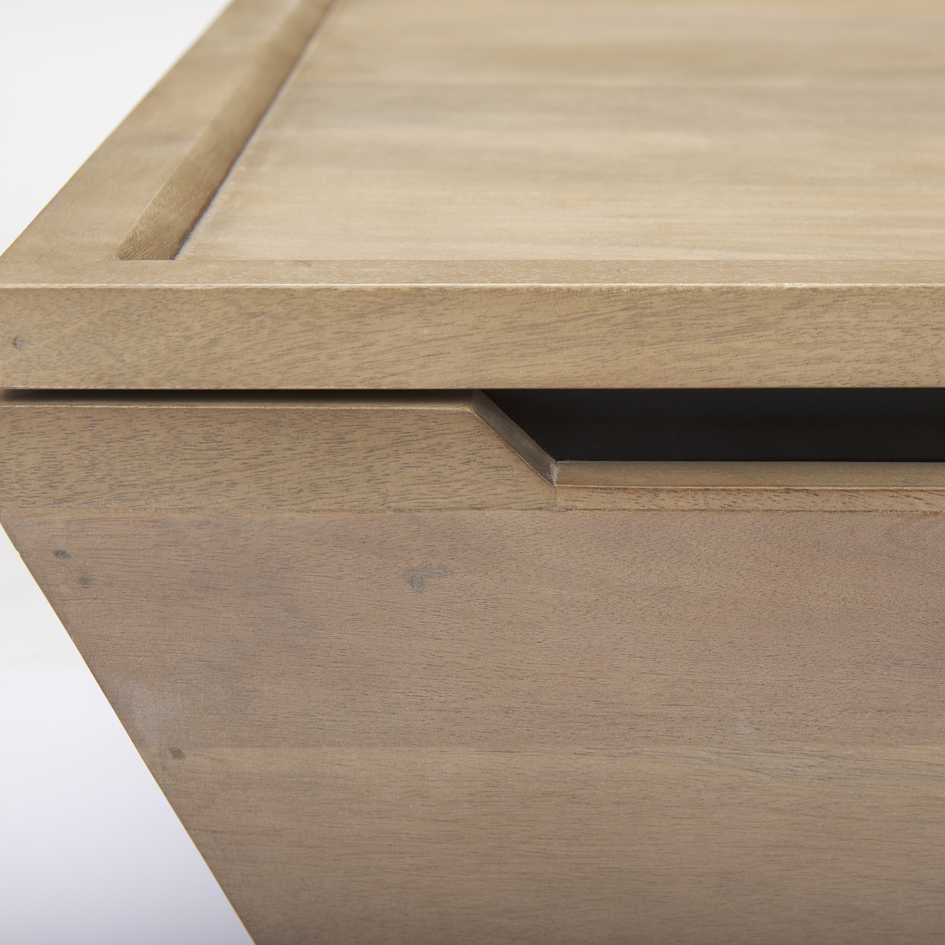 wyatt 41.0l x 41.0w x 16.0h brown wood angular coffee table