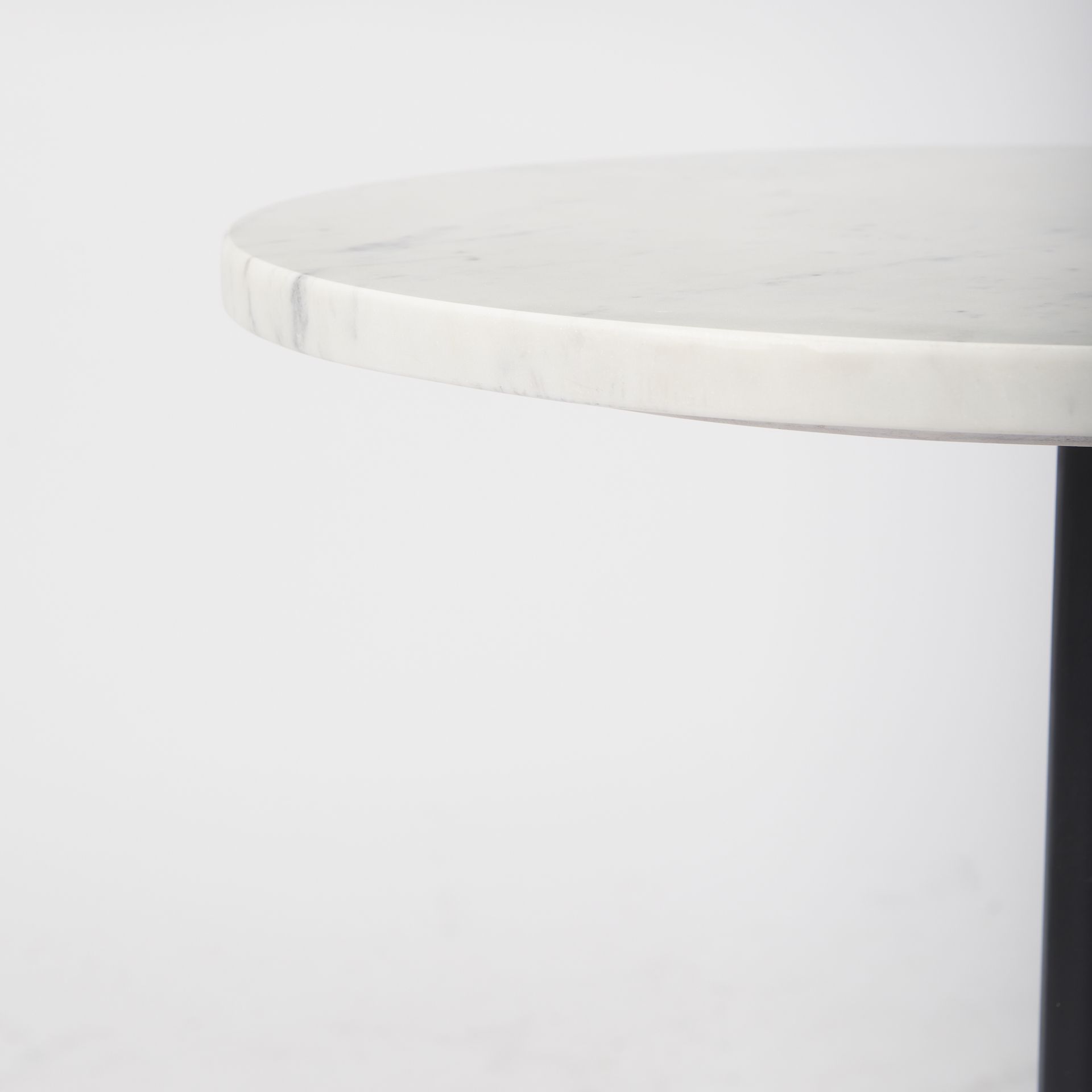 maxwell marble top pedestal end/side table