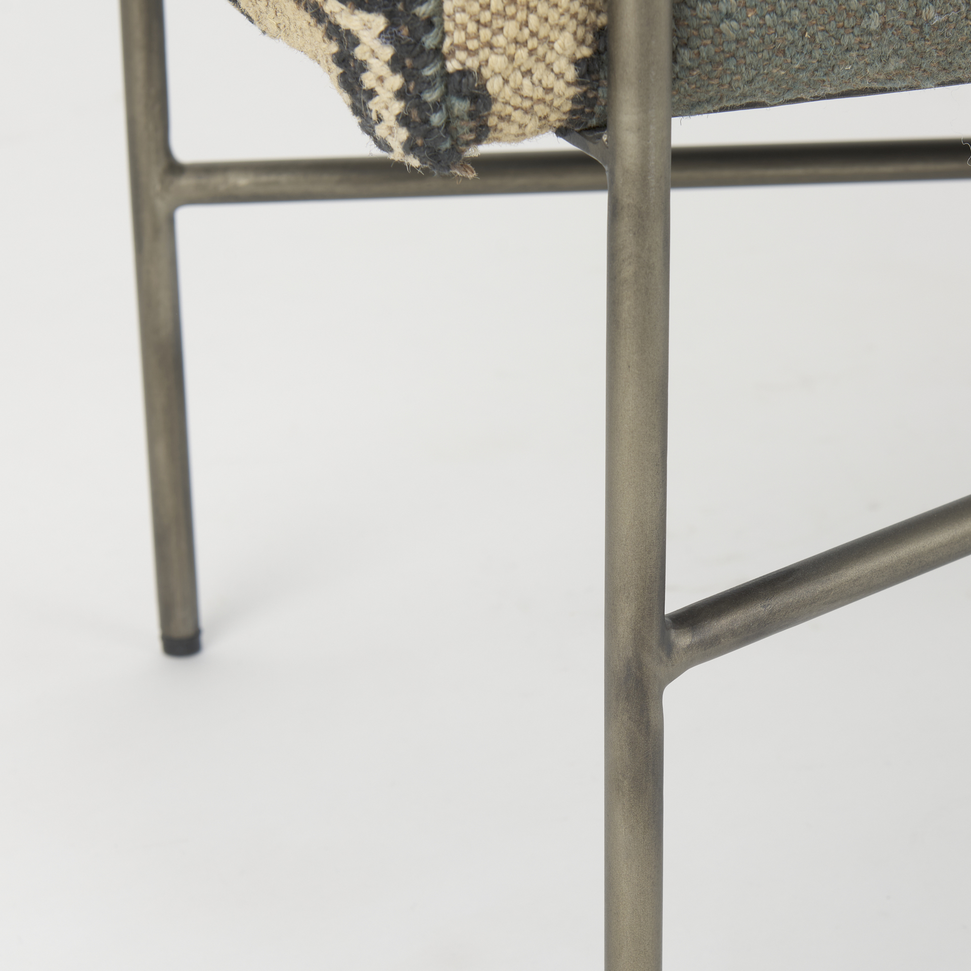 Avery I 55L x 17W Multi Colored Upholstered Patterned Seat Accent Bench