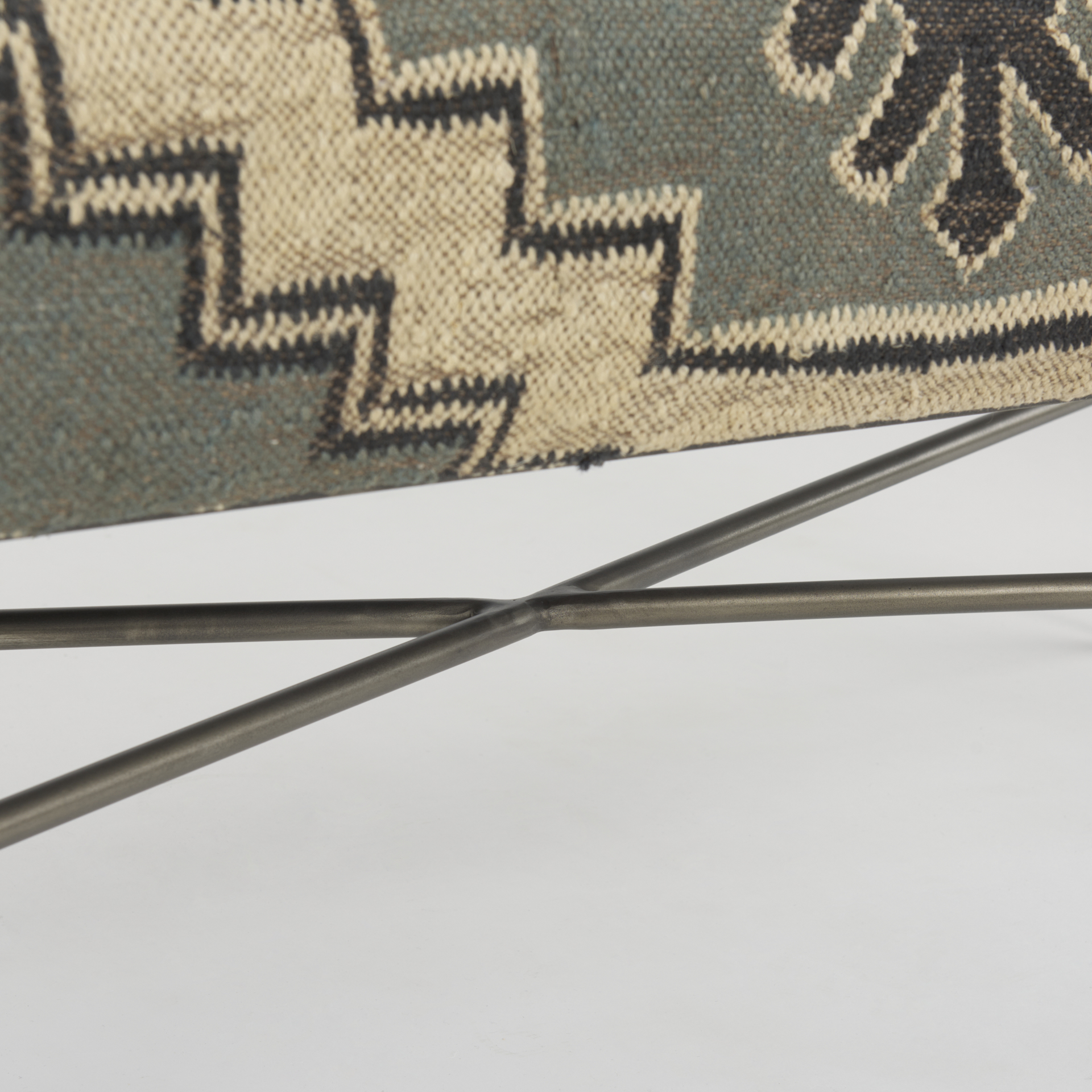 Avery I 55L x 17W Multi Colored Upholstered Patterned Seat Accent Bench
