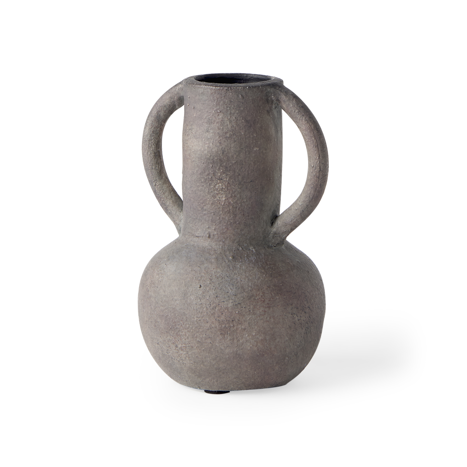 armani 6.7h brown-gray double ear vase
