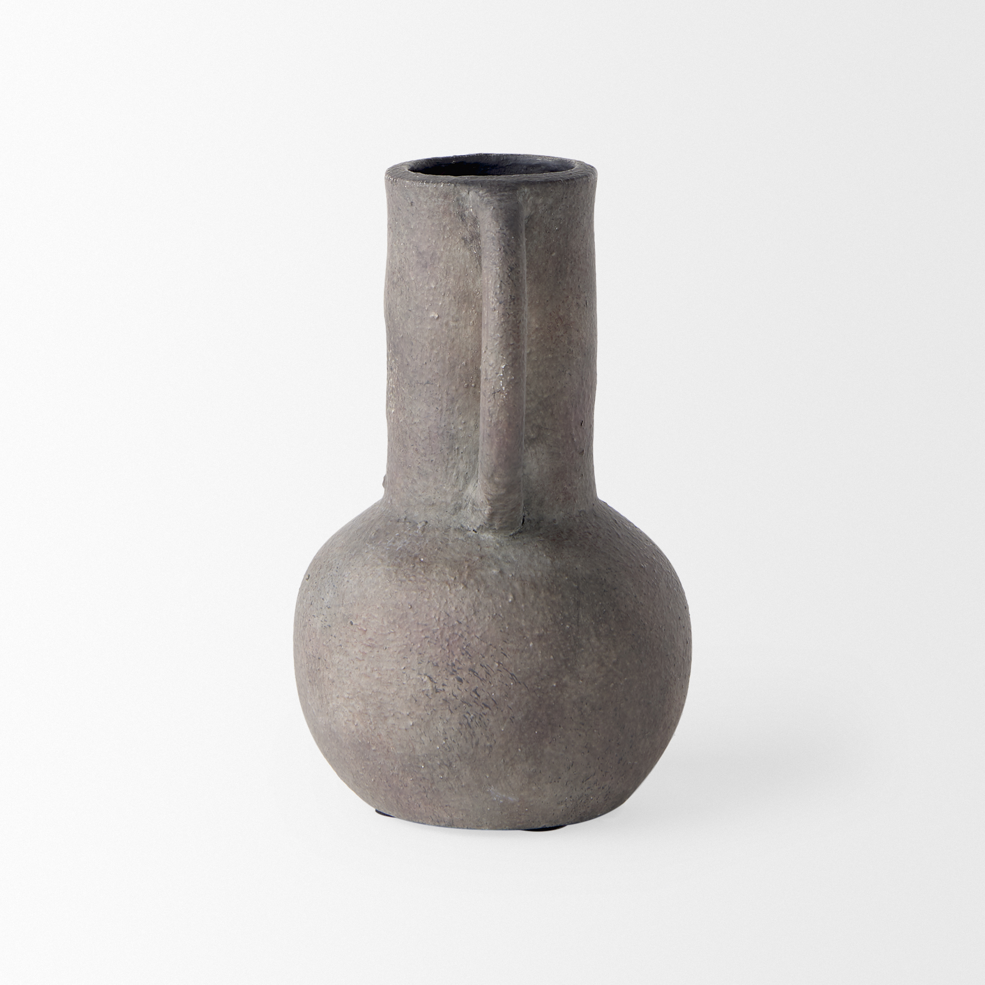 armani 6.7h brown-gray double ear vase