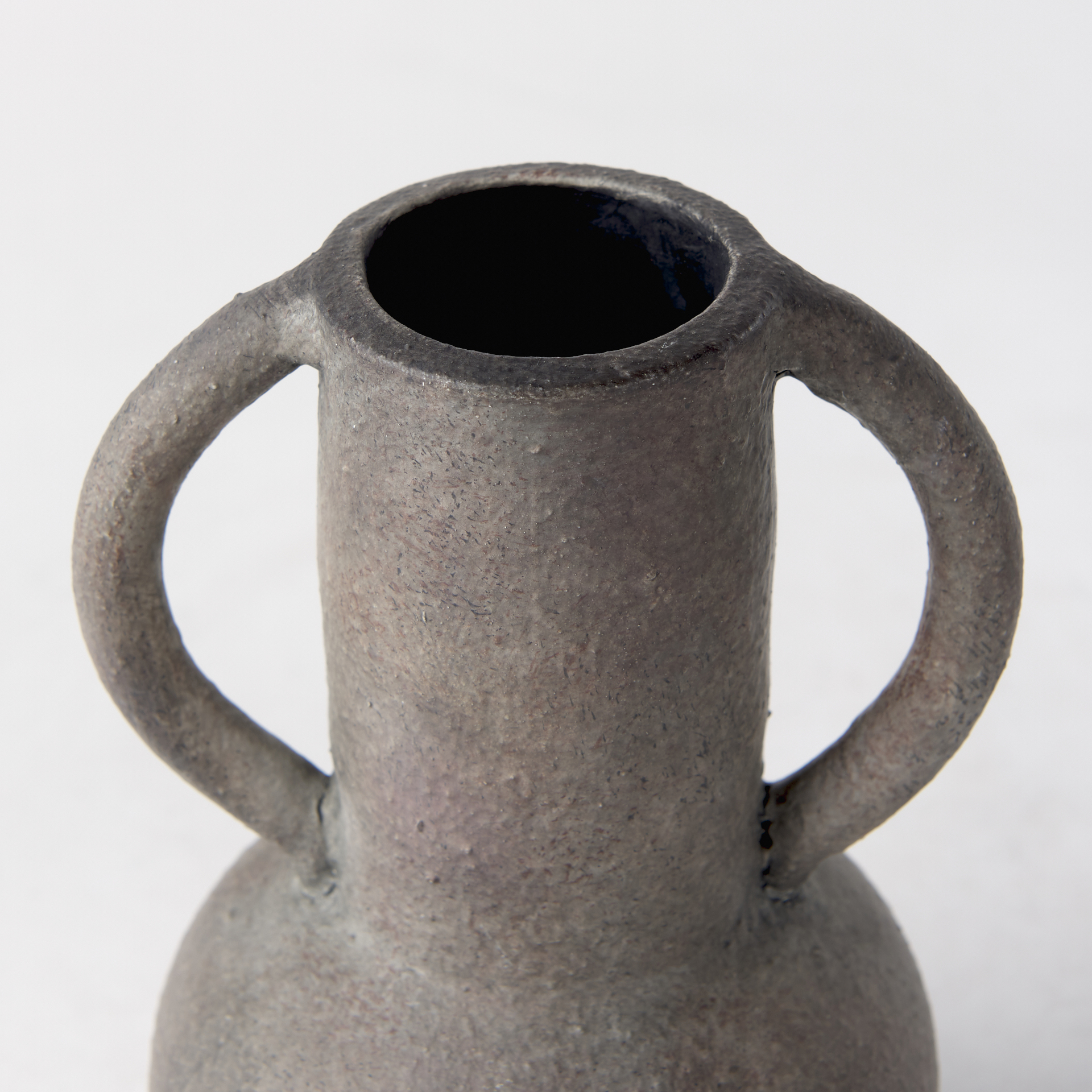 armani 6.7h brown-gray double ear vase