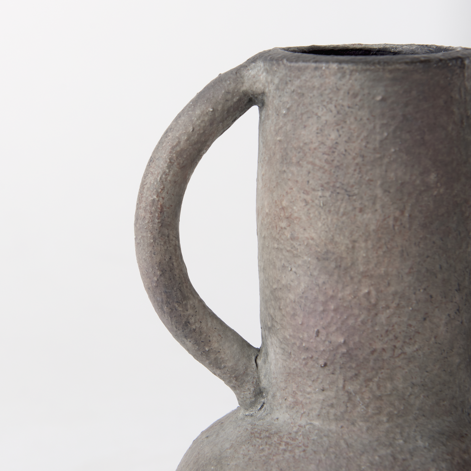 armani 6.7h brown-gray double ear vase