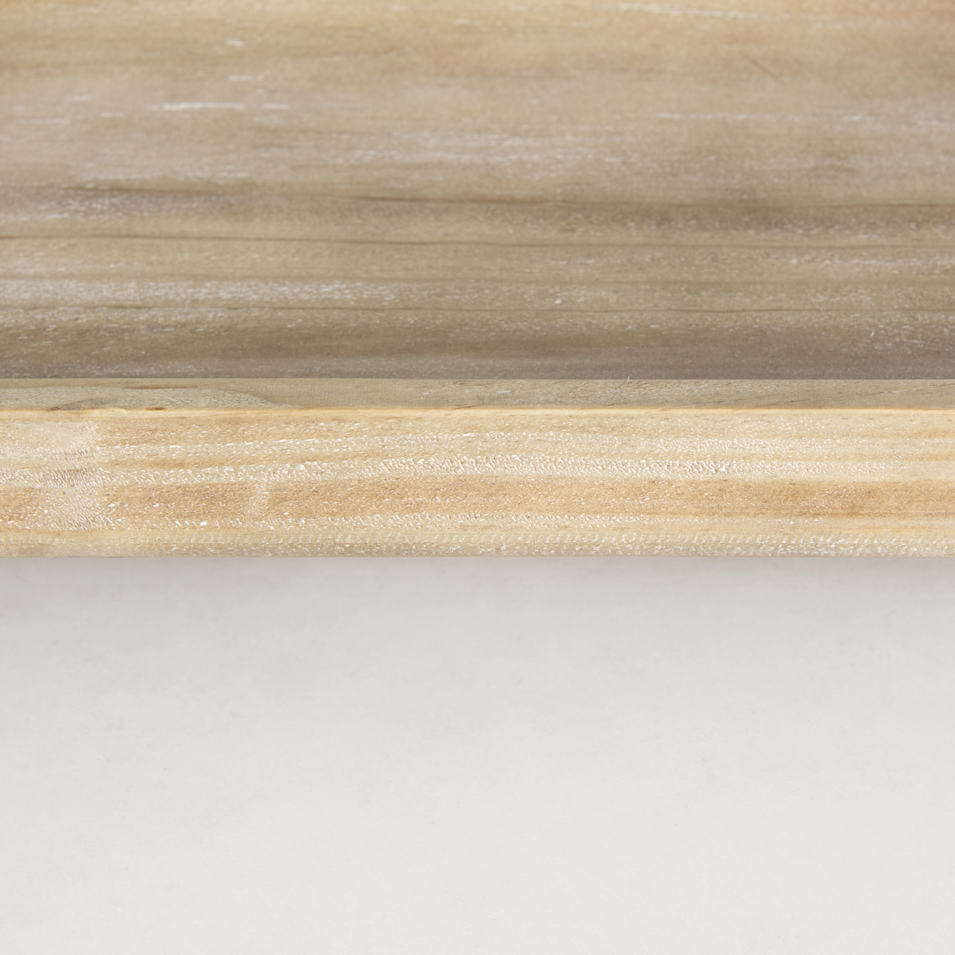 carver set of 2 rectangular white washed wood trays