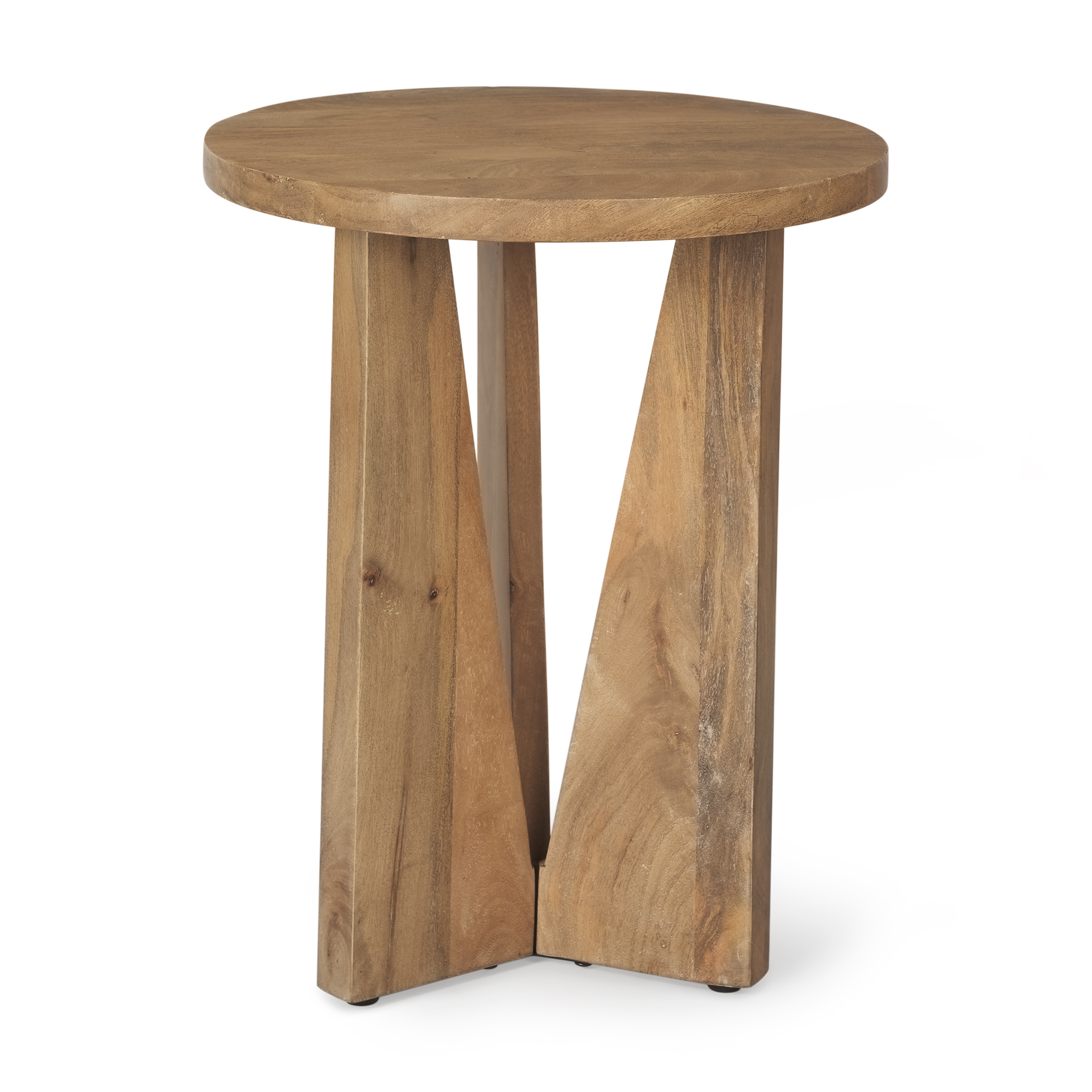 mattius light wood accent table