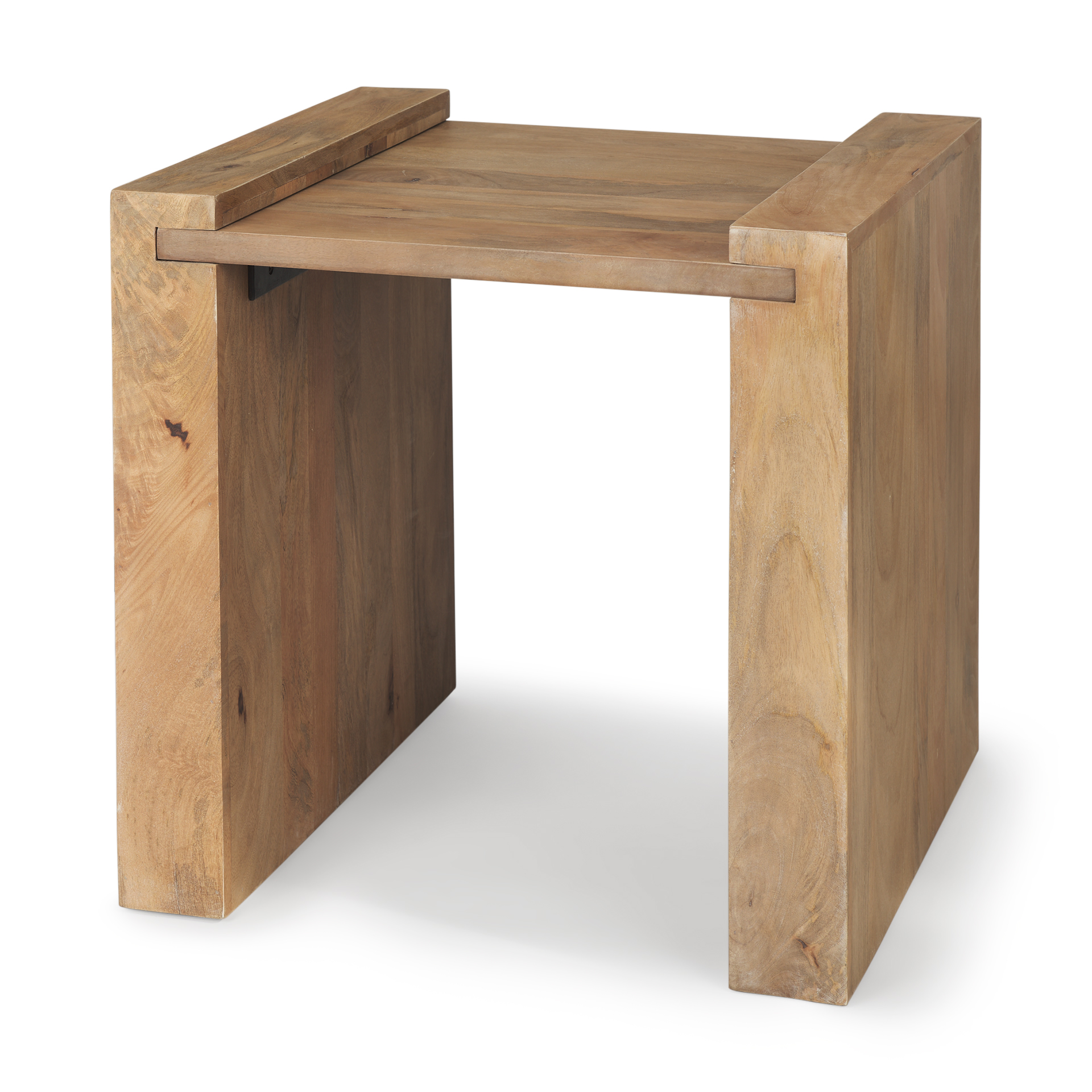 athelia light wood accent table