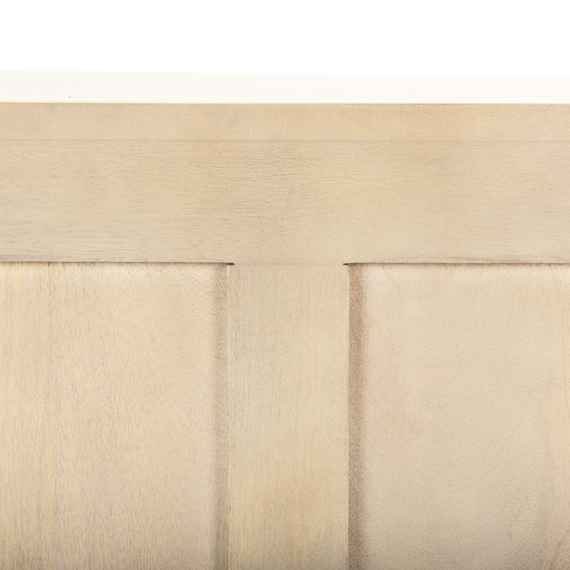 tucker light brown wood w/ carved arch pattern 4 door sideboard