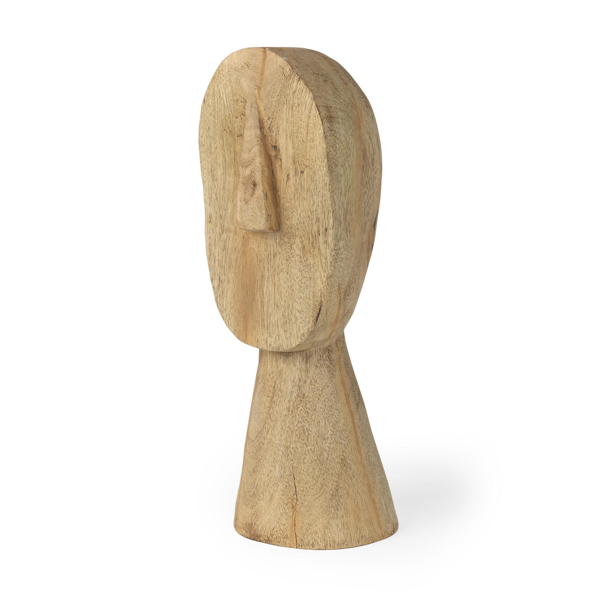 ivan large wooden head sculpture