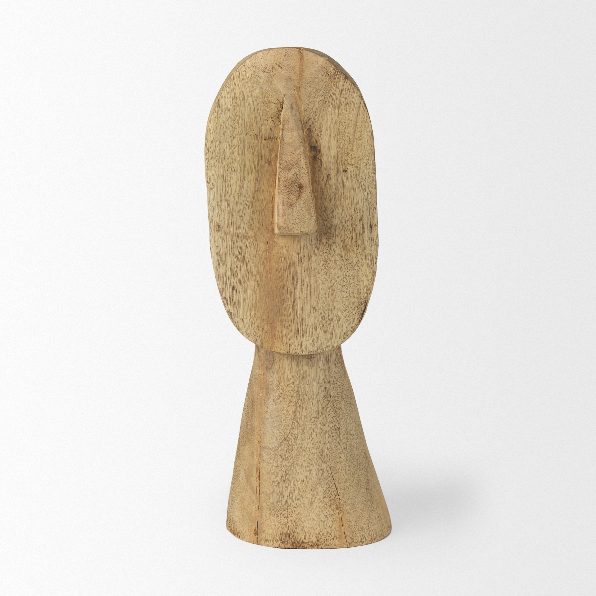 ivan large wooden head sculpture