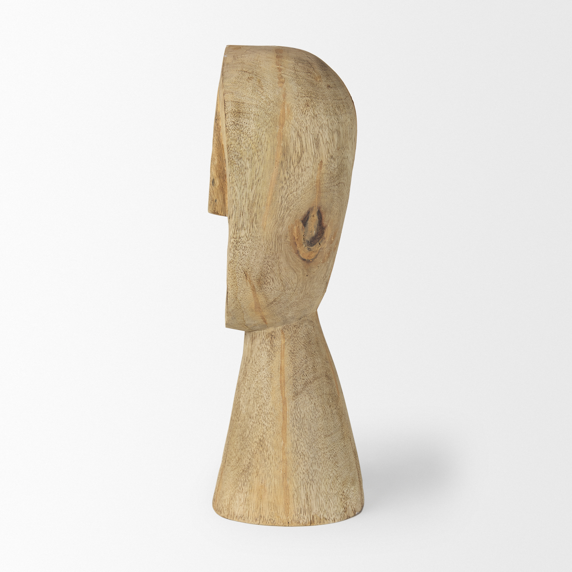 ivan large wooden head sculpture