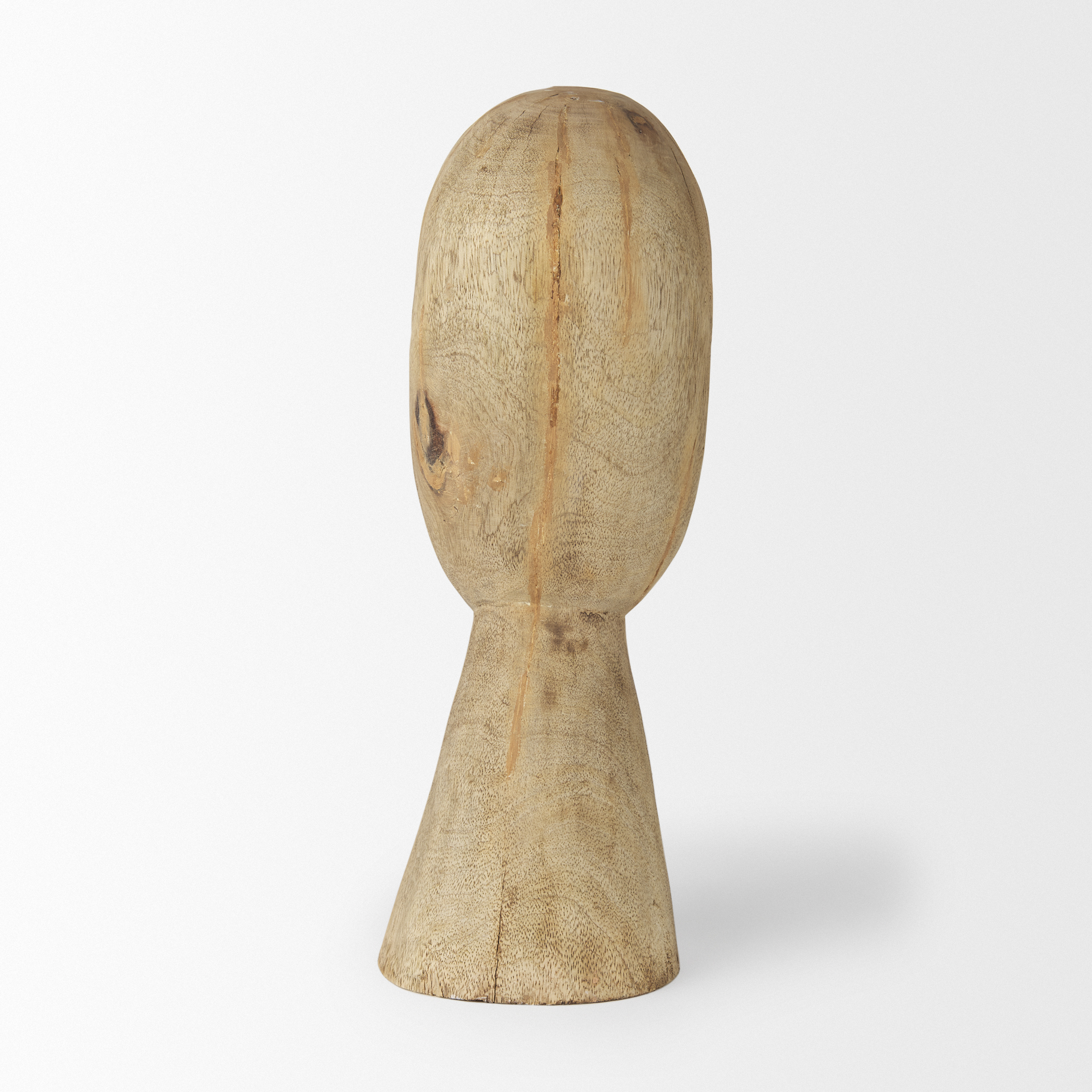 ivan large wooden head sculpture