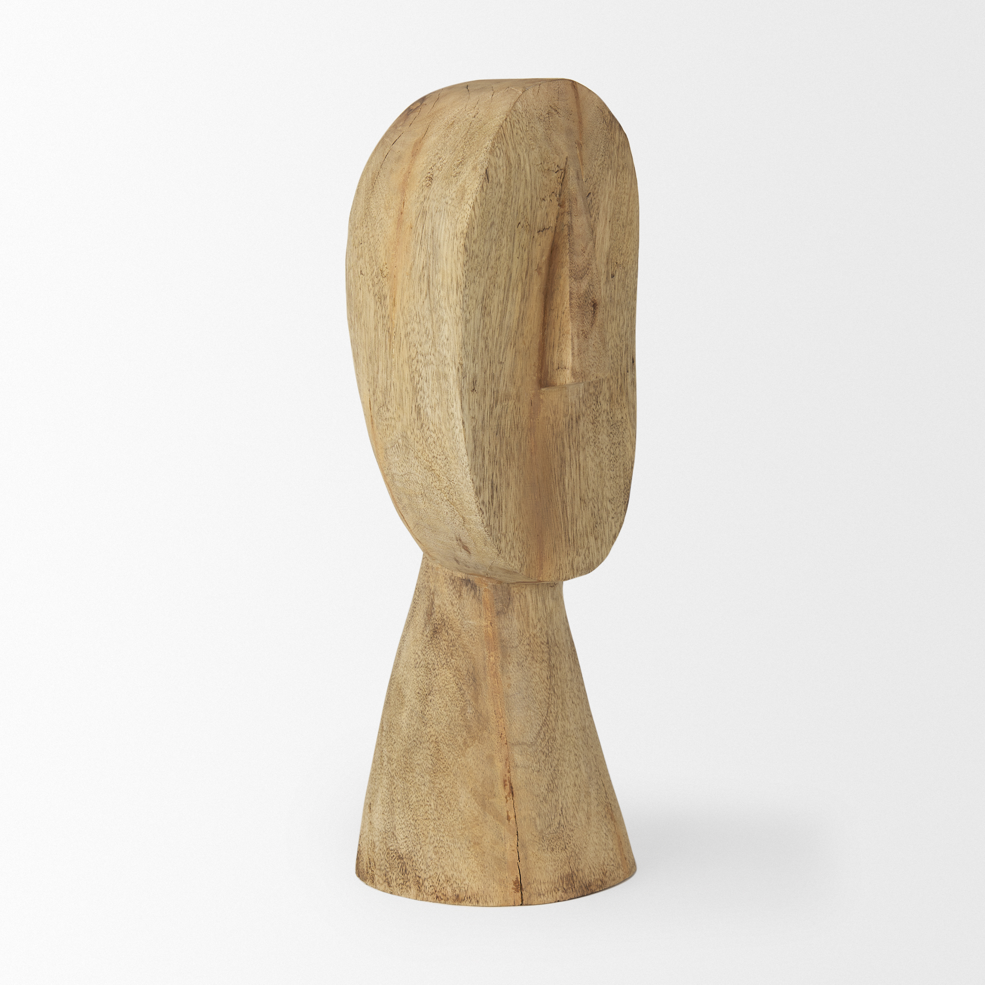 ivan large wooden head sculpture