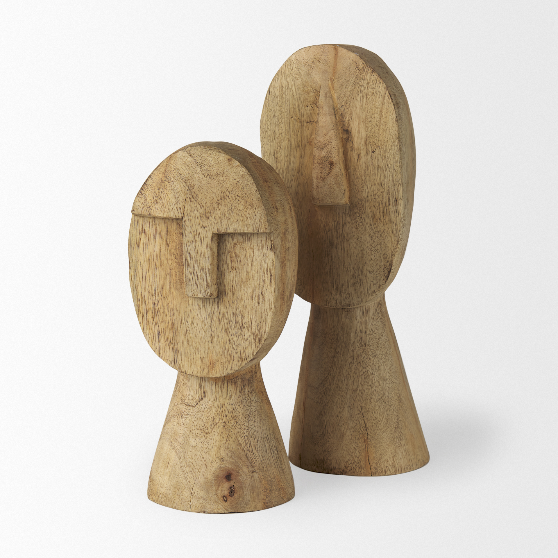ivan large wooden head sculpture