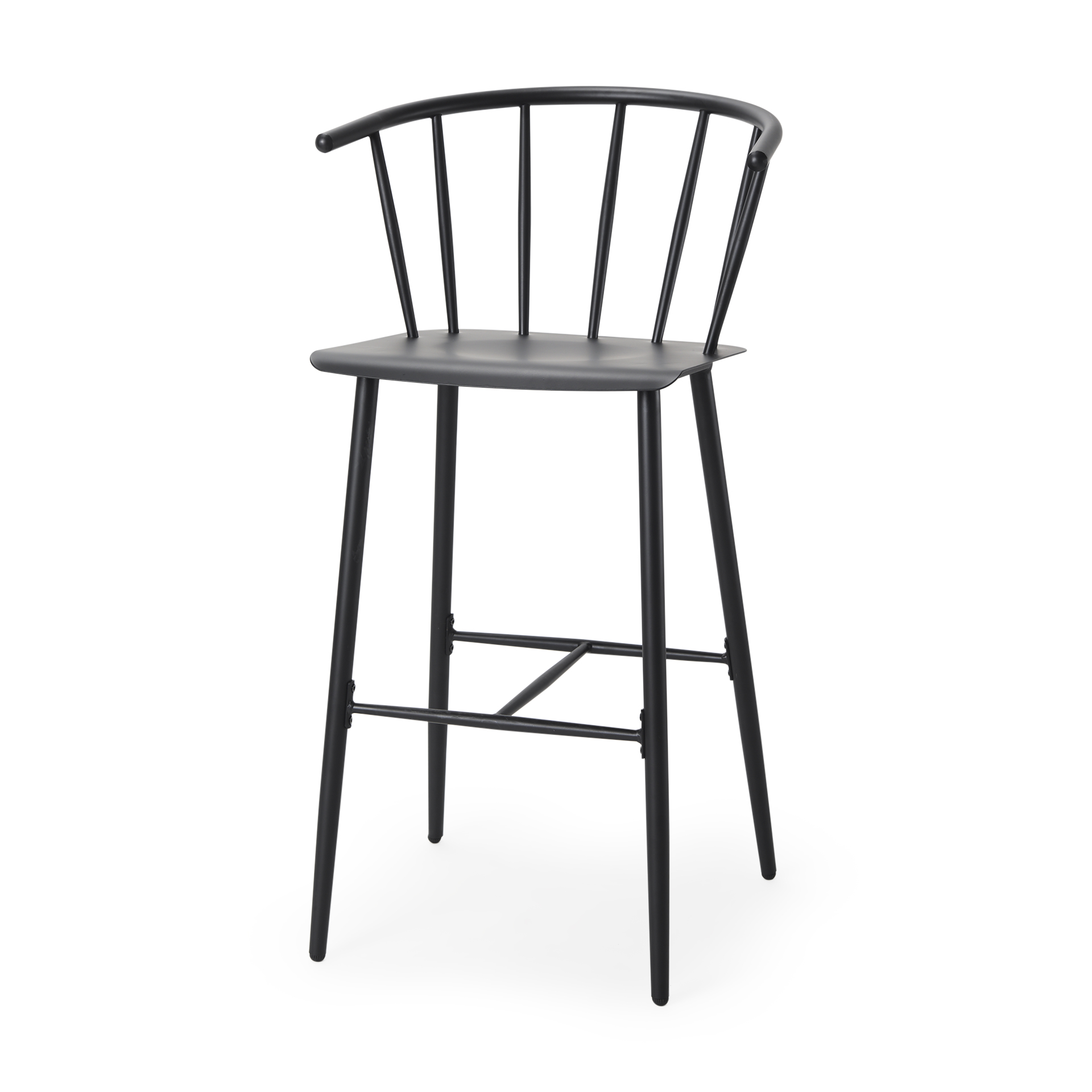 colin black metal bar stool