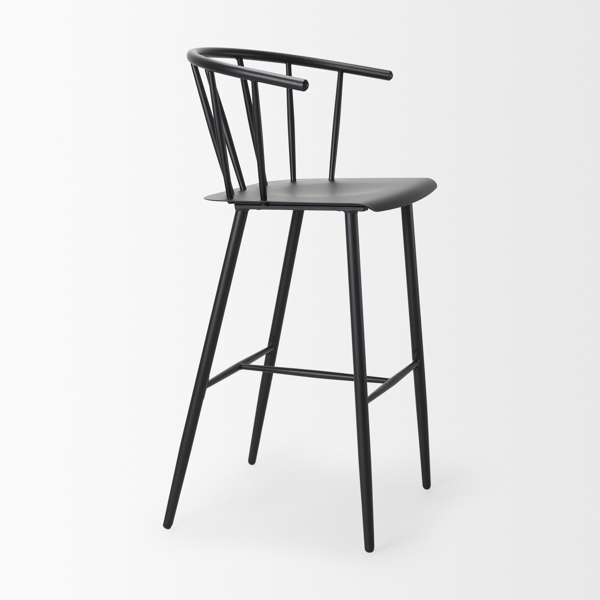 colin black metal bar stool