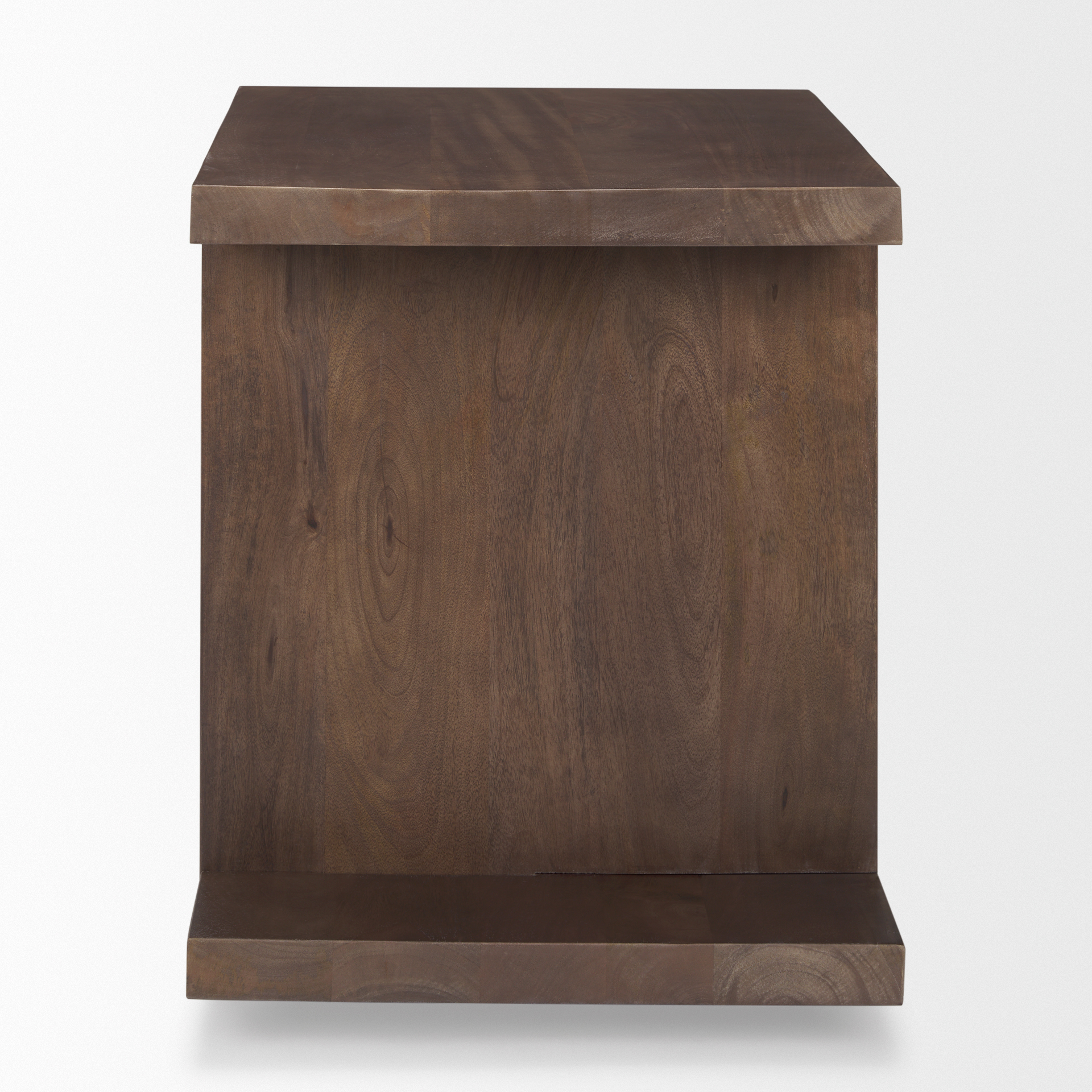 nohr medium brown wood accent table