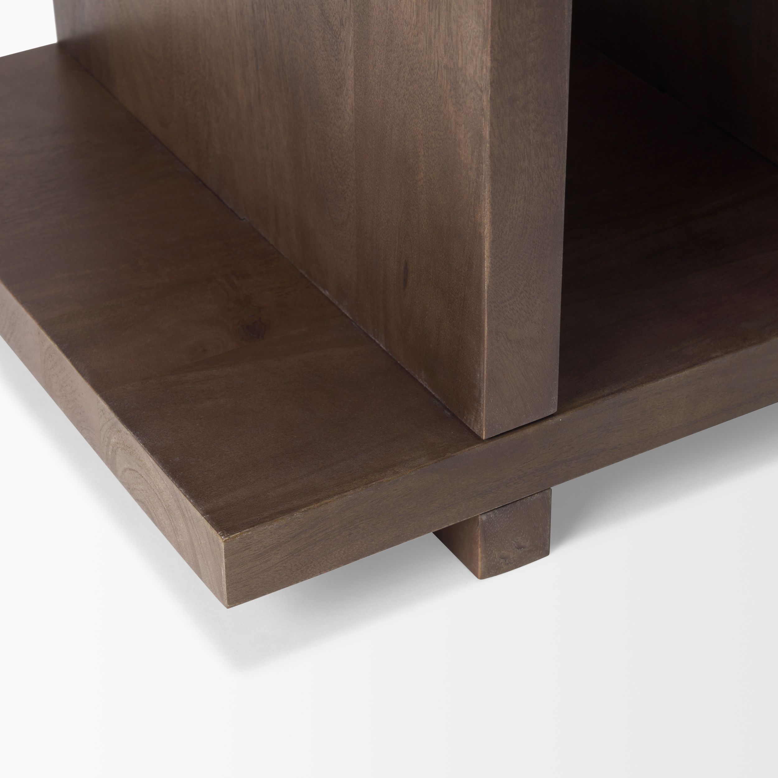 nohr medium brown wood accent table