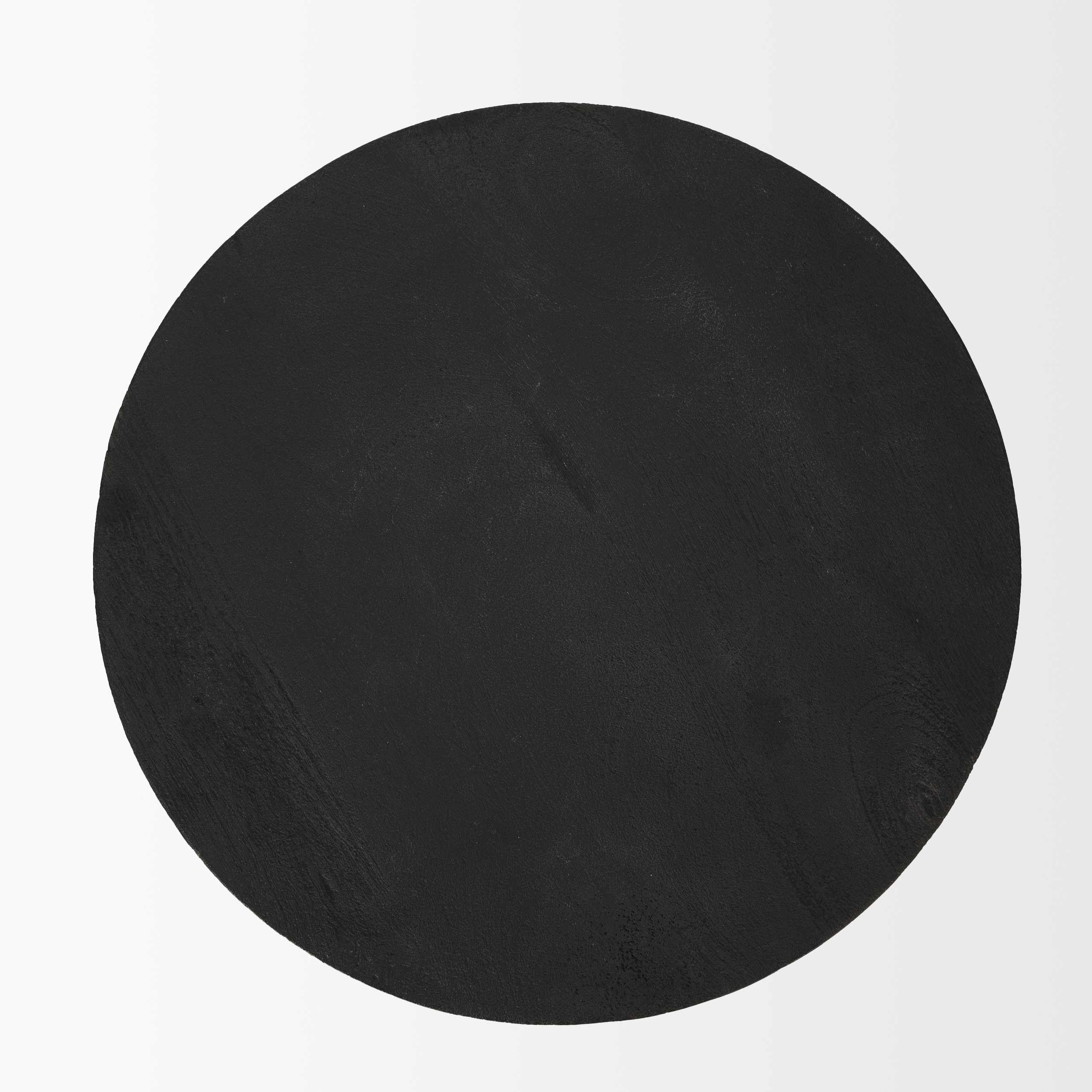 mattius black wood accent table