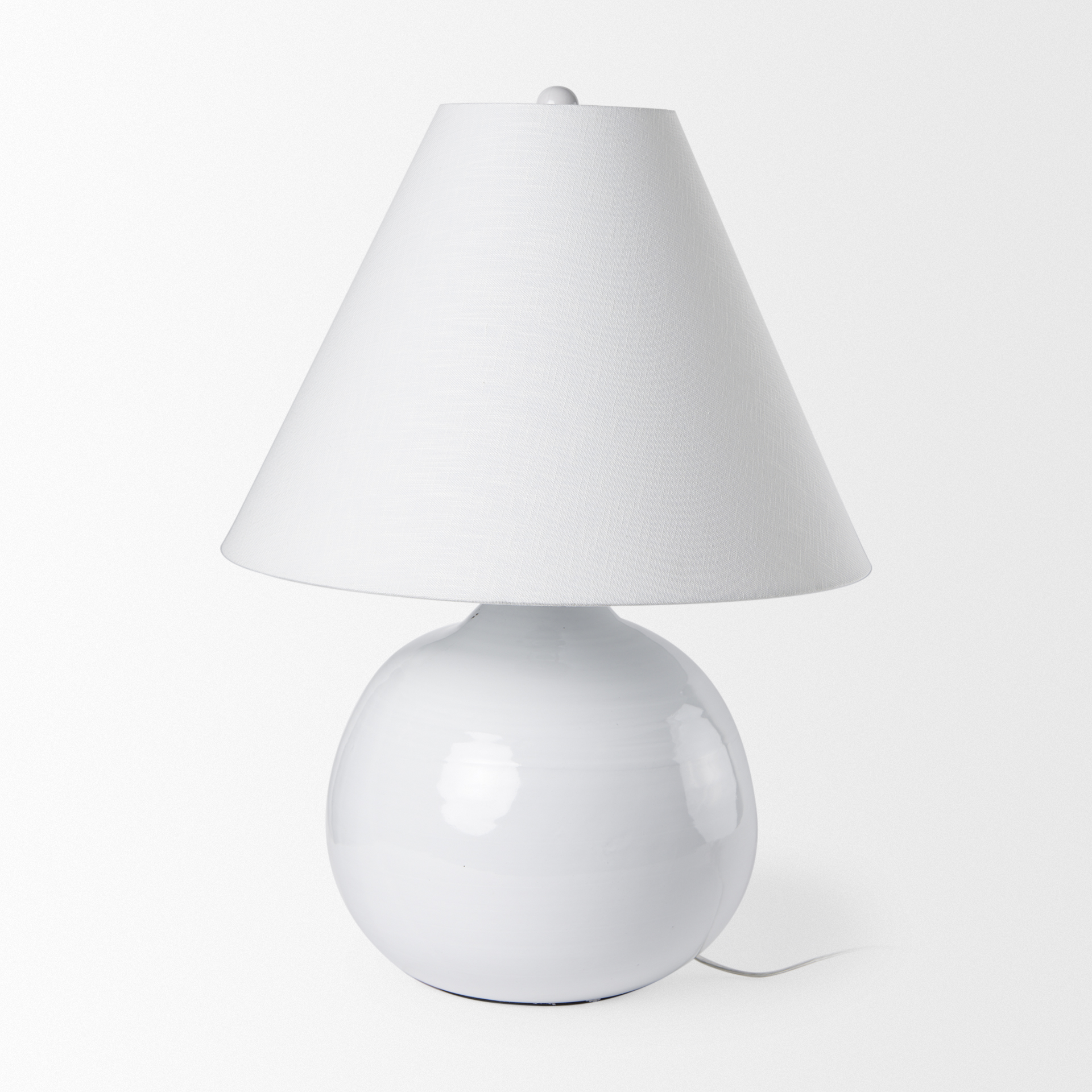 mehdi white ceramic table lamp