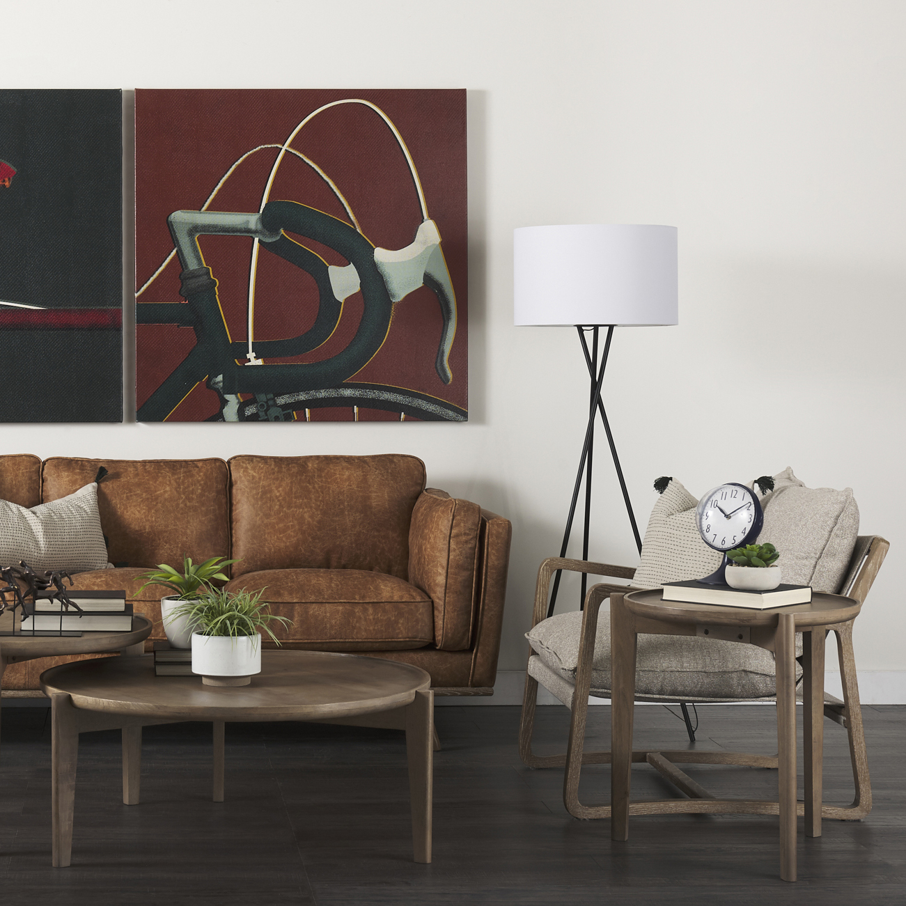 brayden 28.3l x 34.1w x 35h light brown wood w/ beige fabric seat accent chair
