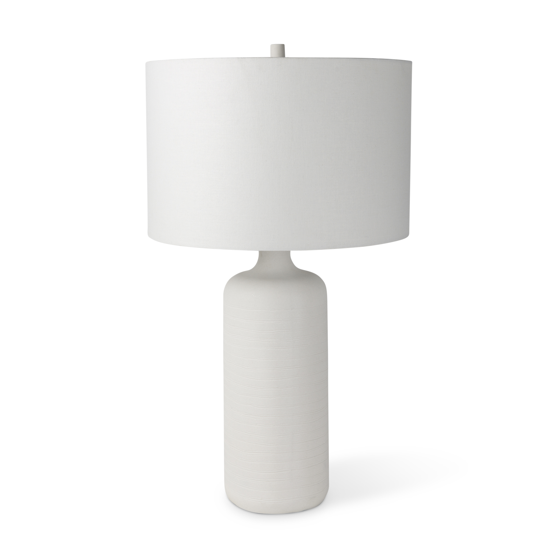 melanie 17.0l x 17.0w x 30.5h white shade w/white base table lamp