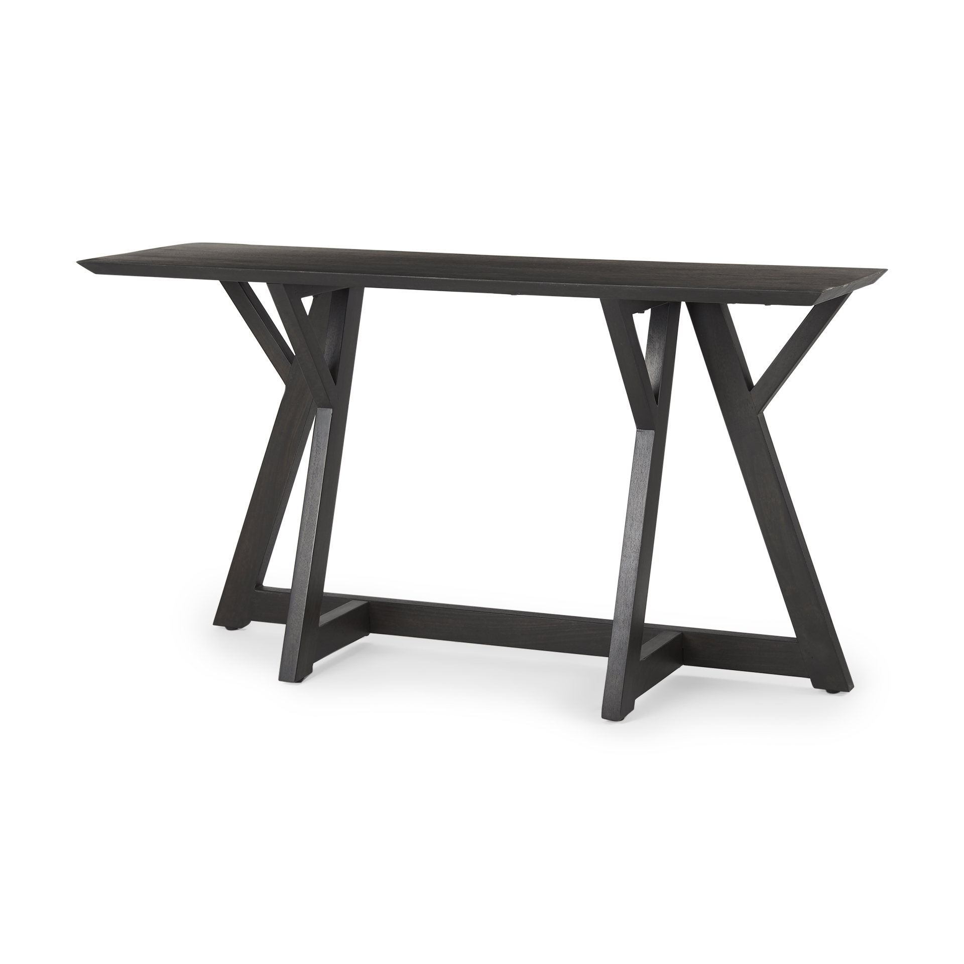 jennings 54.0l x 16.0w x 29.5h dark brown wood console table