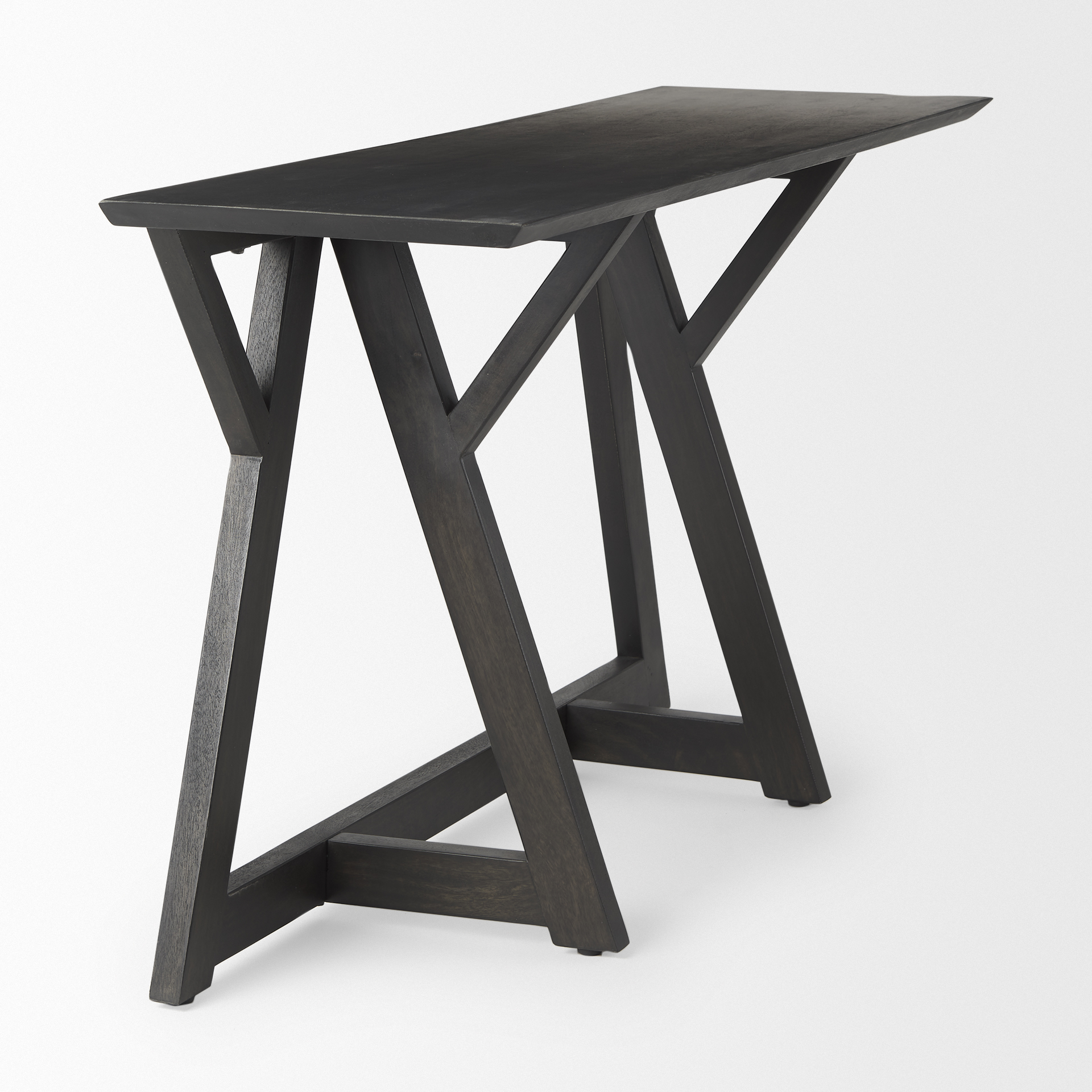 jennings 54.0l x 16.0w x 29.5h dark brown wood console table