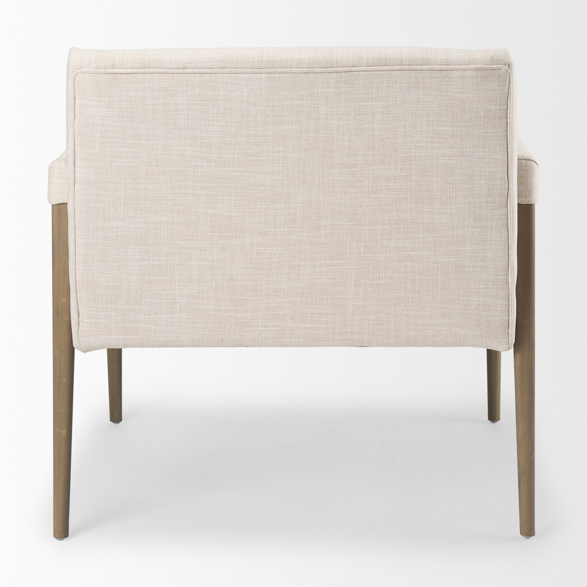 palisades cream upholstery w/ solid wood accent chair