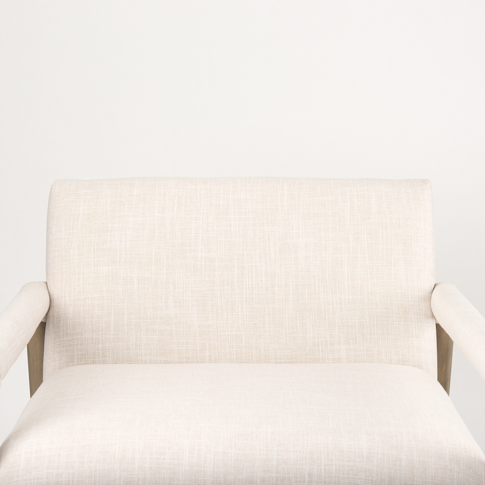 palisades cream upholstery w/ solid wood accent chair
