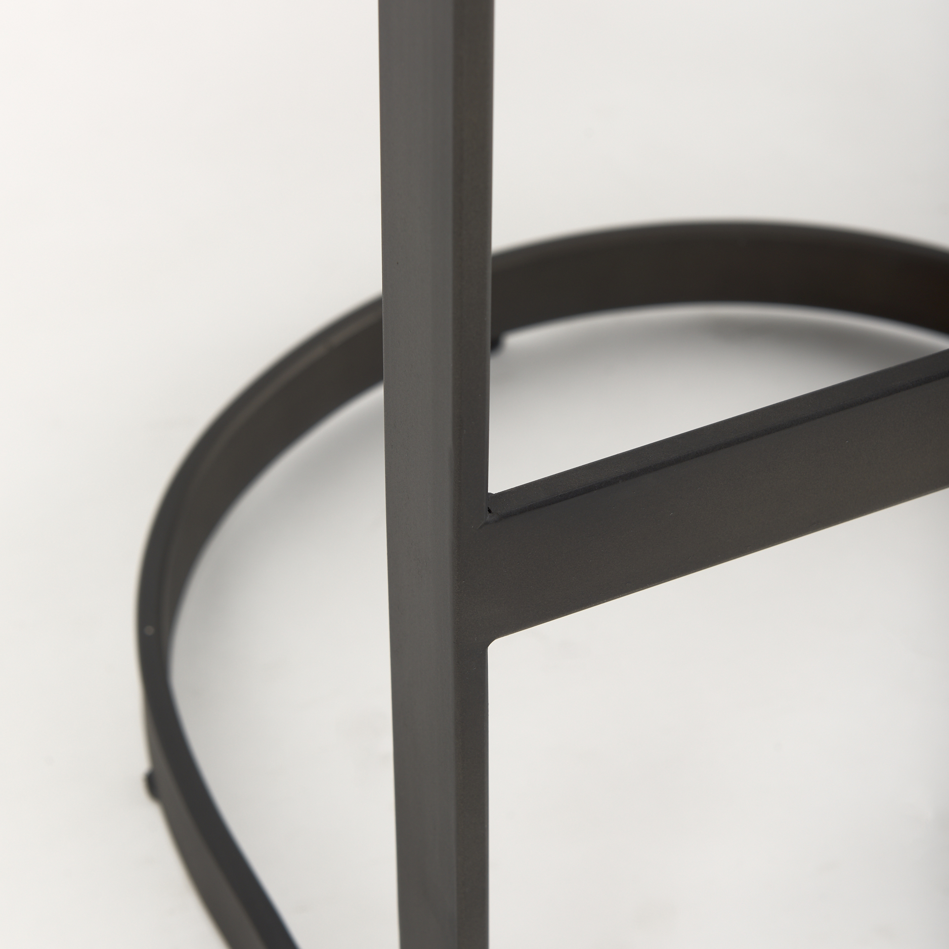 tyson 17l x 18w x 31h brown/gray suede w/ metal frame bar stool