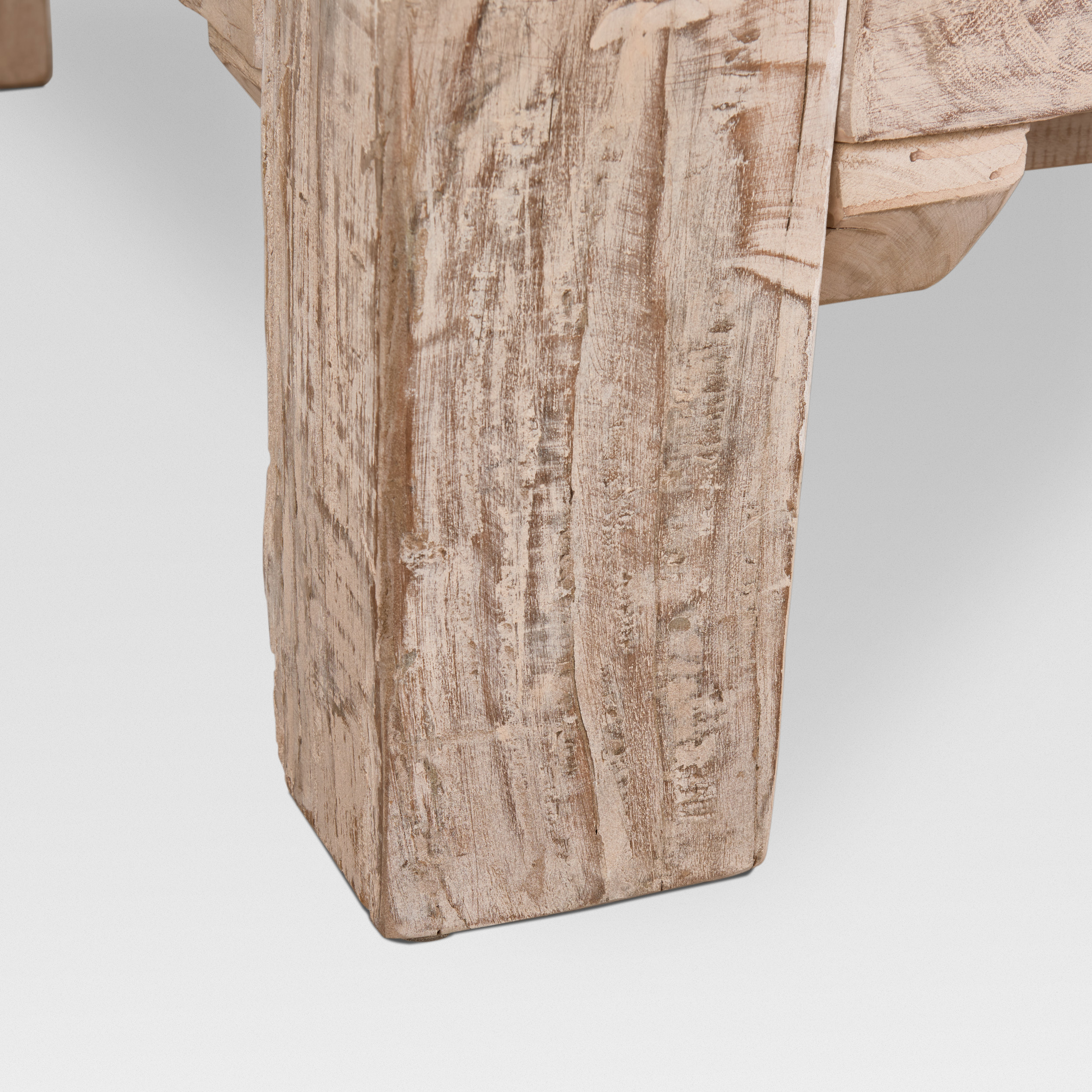 mcarthur 48x48 square reclaimed solid wood coffee table