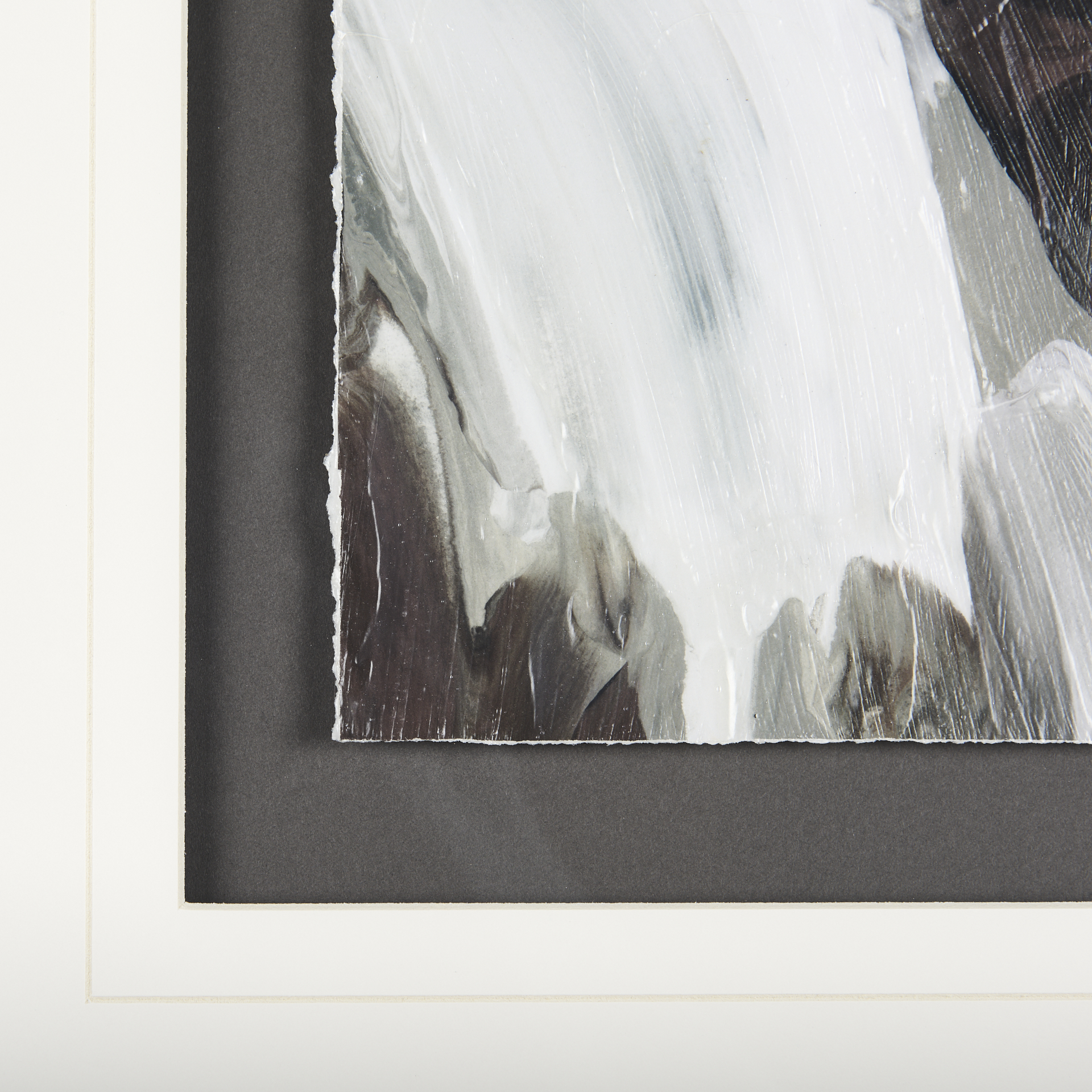harmonic vi by mercana studio a hand embelished textured framed art print matted under glass