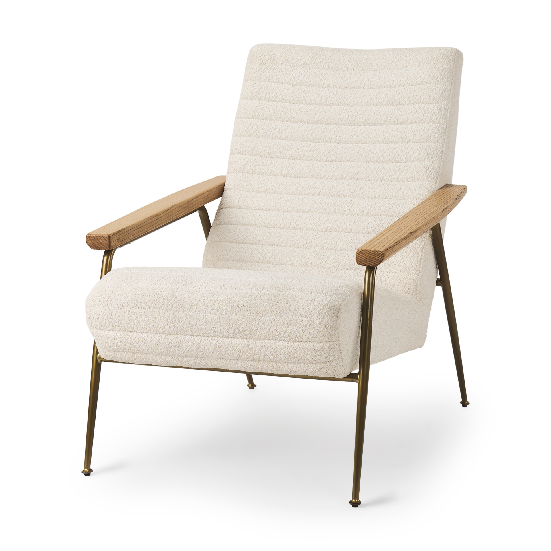 grosjean cream boucle accent chair
