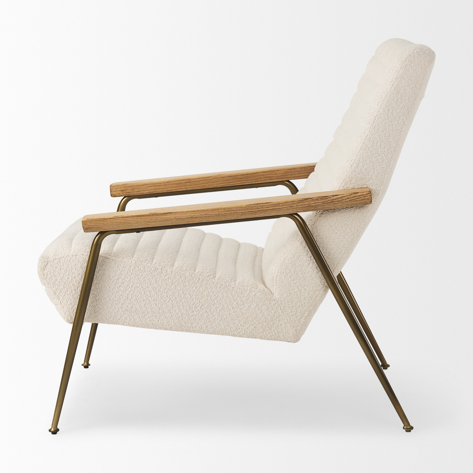 grosjean cream boucle accent chair