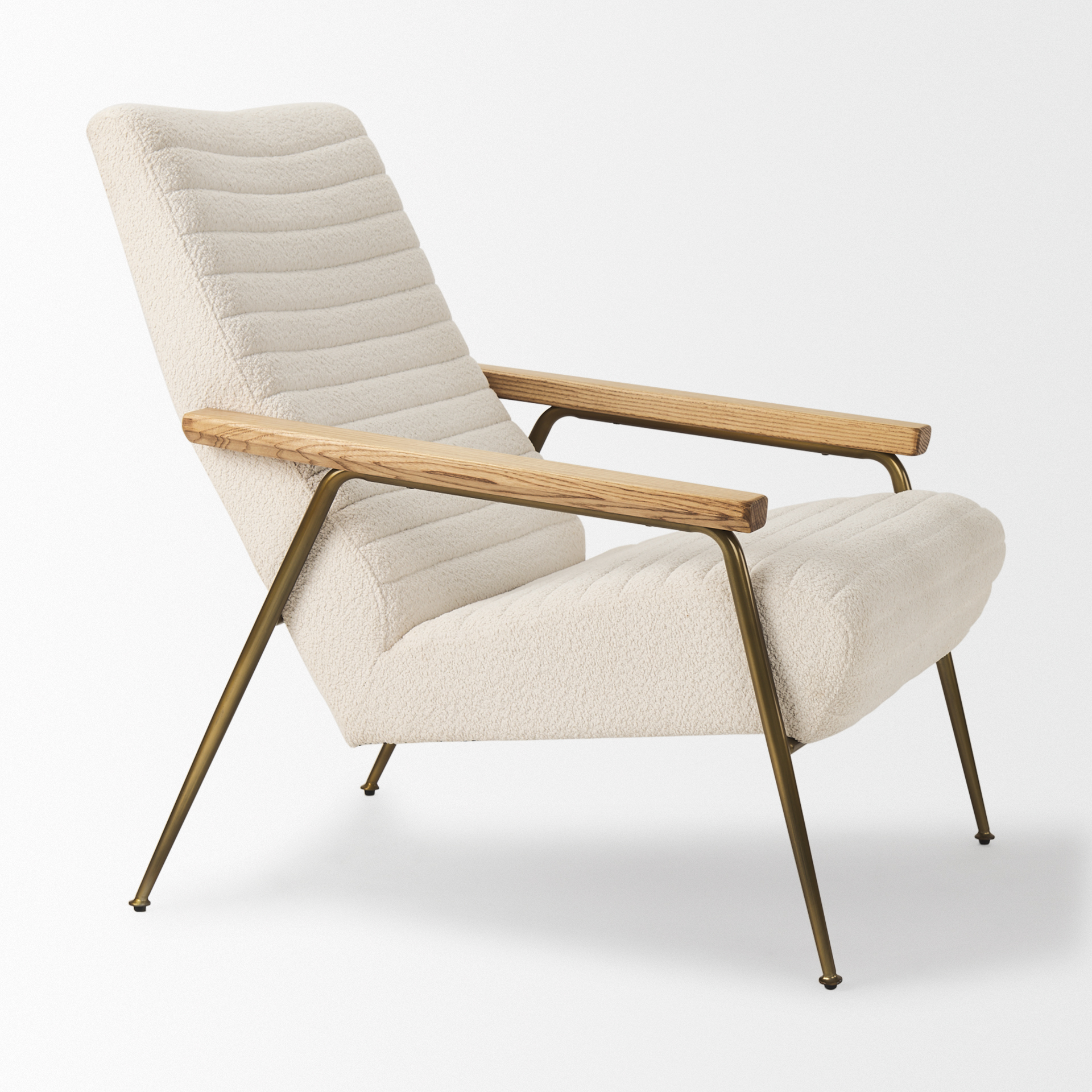 grosjean cream boucle accent chair