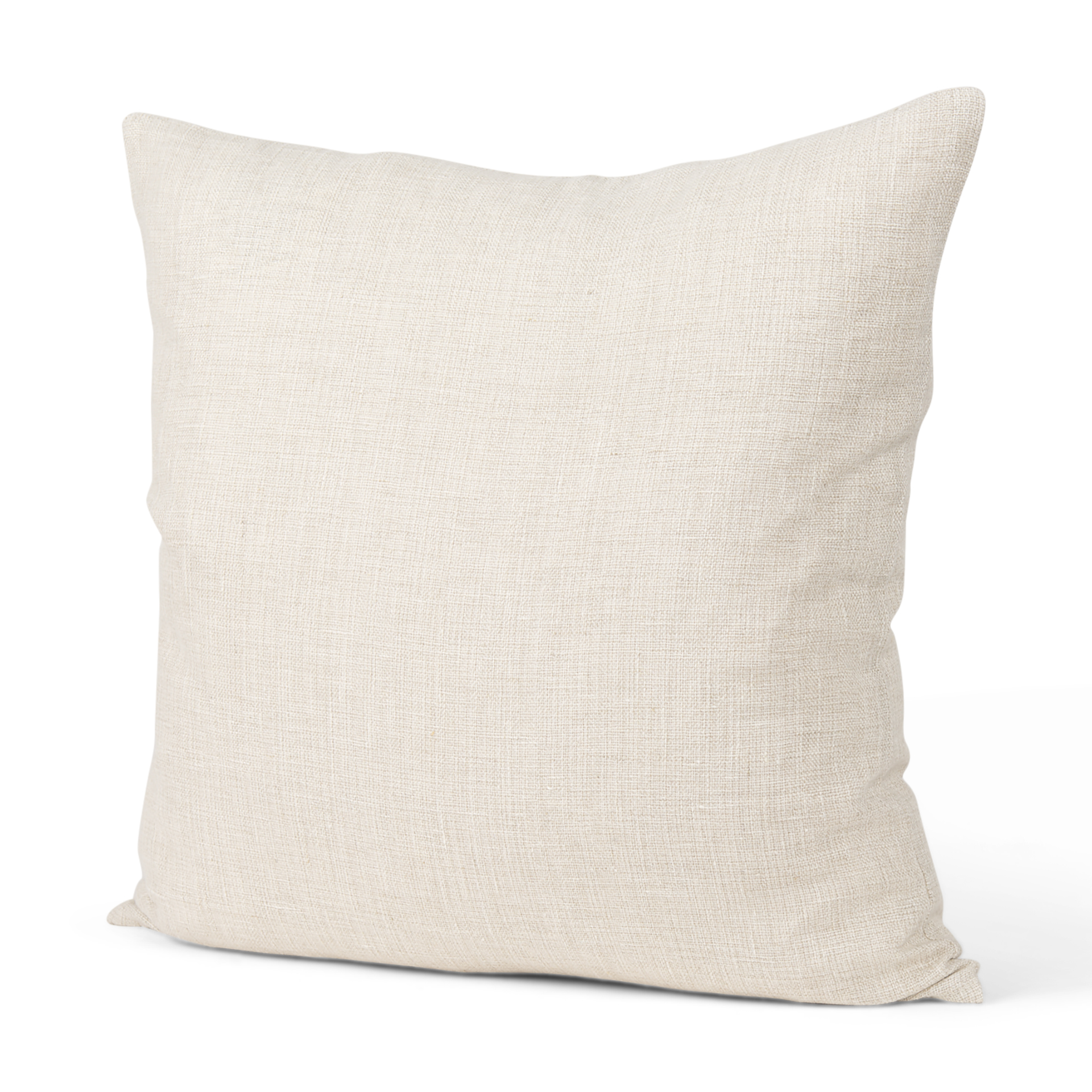 jacklyn cream linen square decorative pillow cover