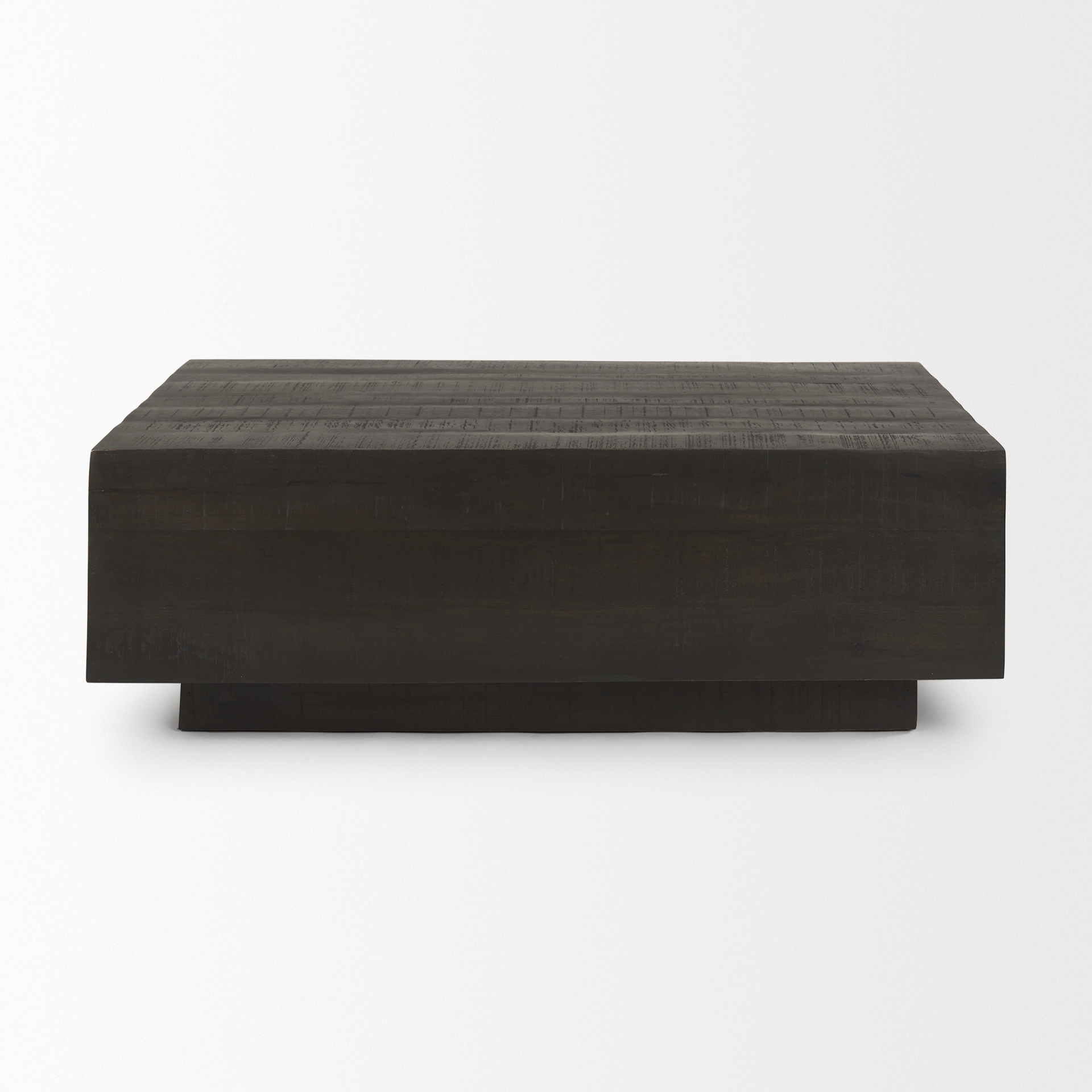 hayden dark brown wood rectangular coffee table