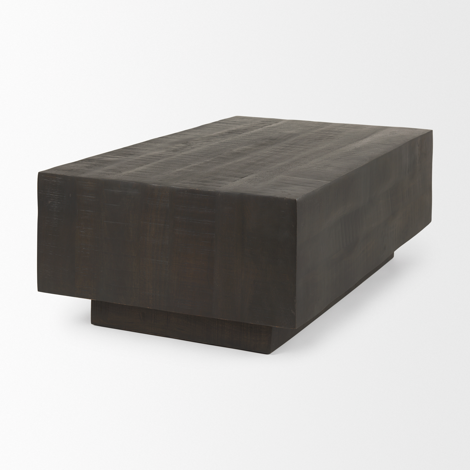 hayden dark brown wood rectangular coffee table