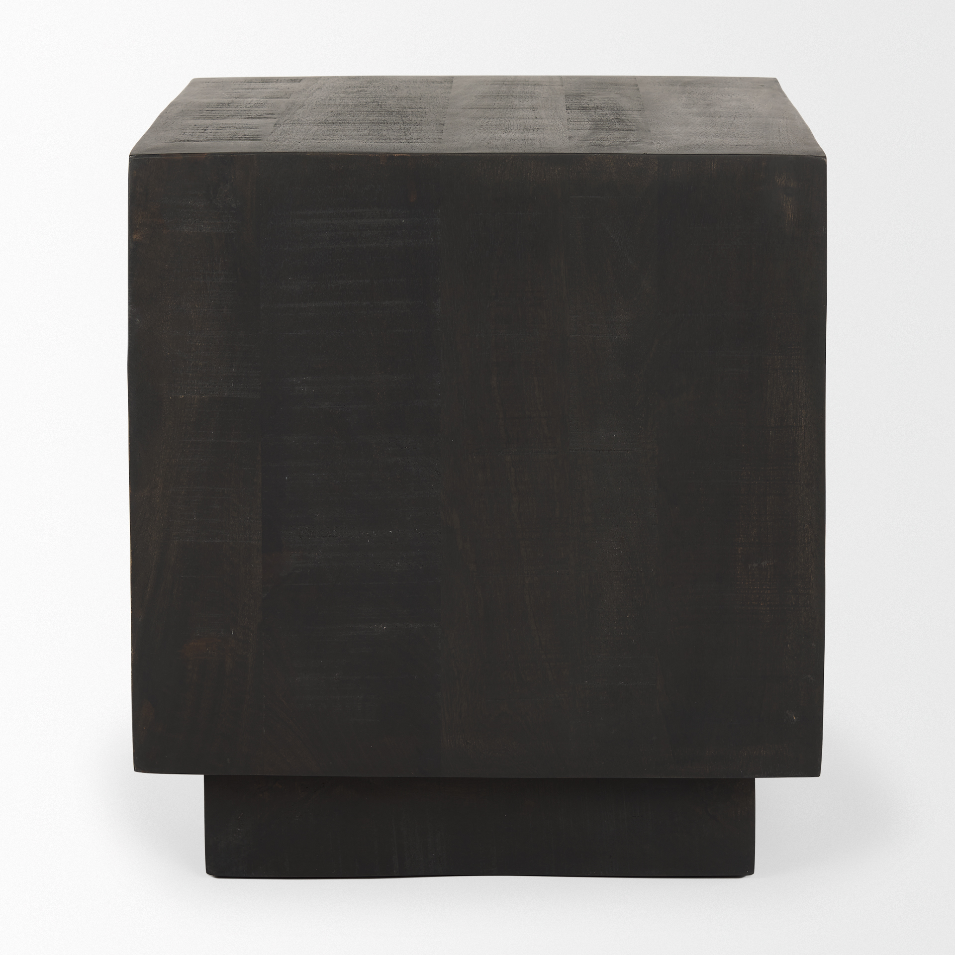 hayden dark brown wood end/side table