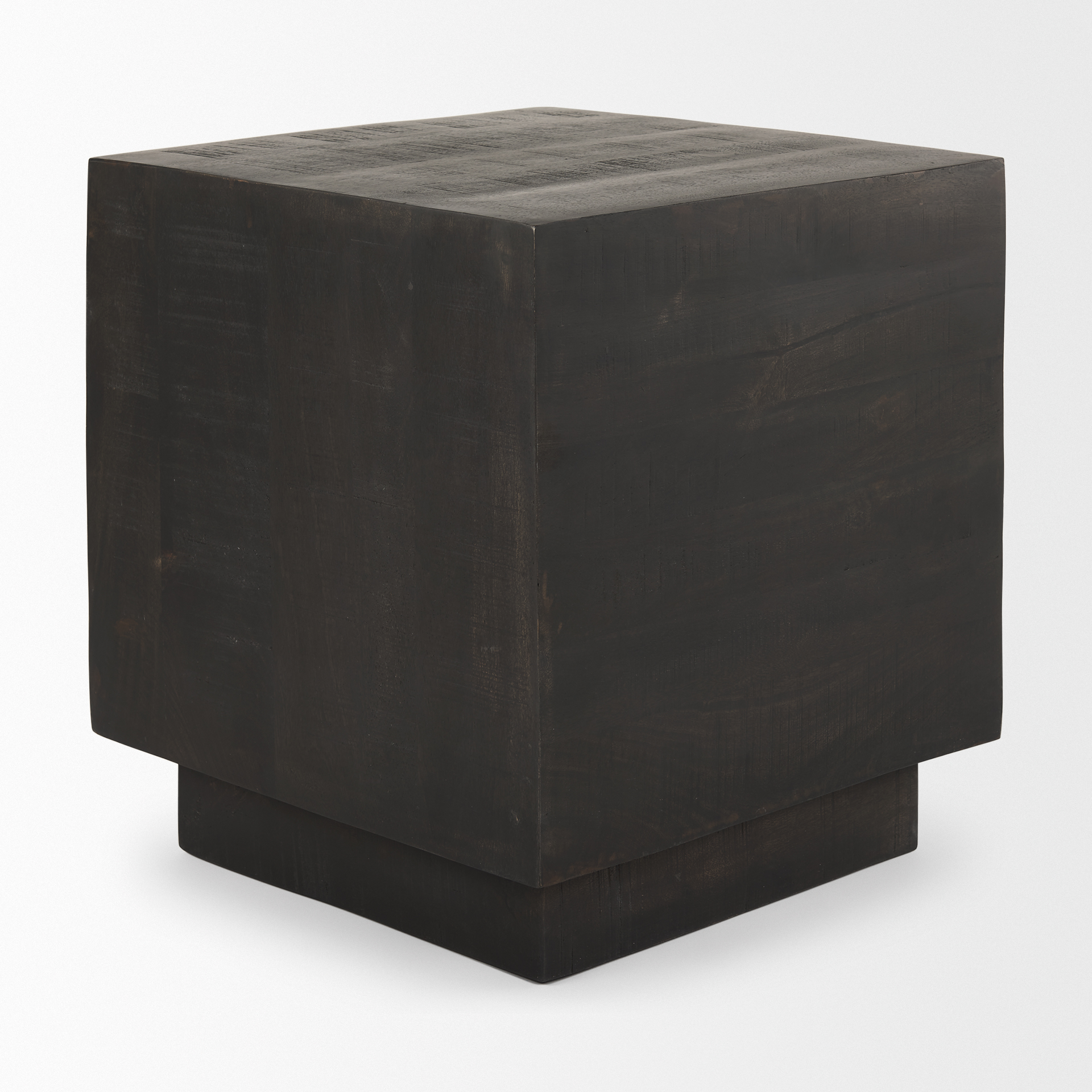 hayden dark brown wood end/side table