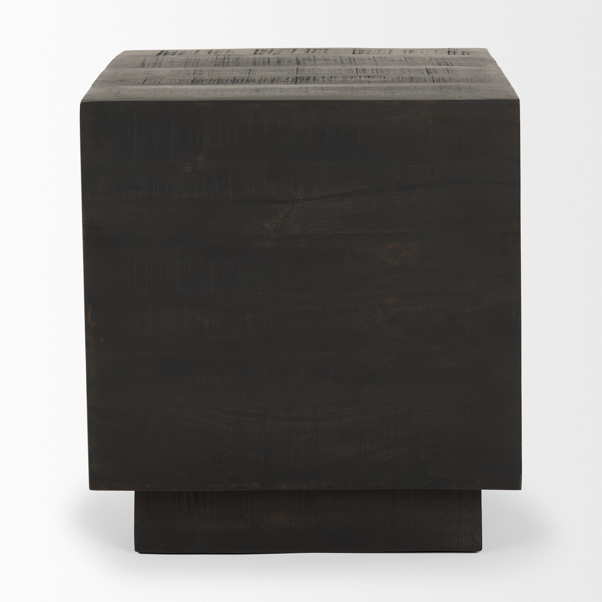hayden dark brown wood end/side table