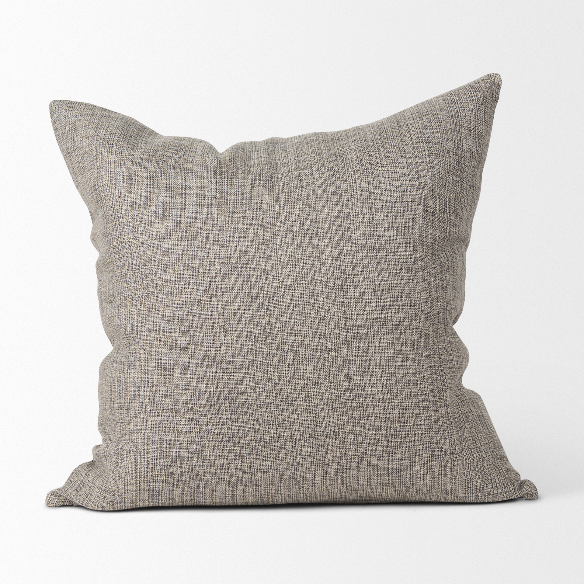 jacklyn grey linen square decorative pillow cover