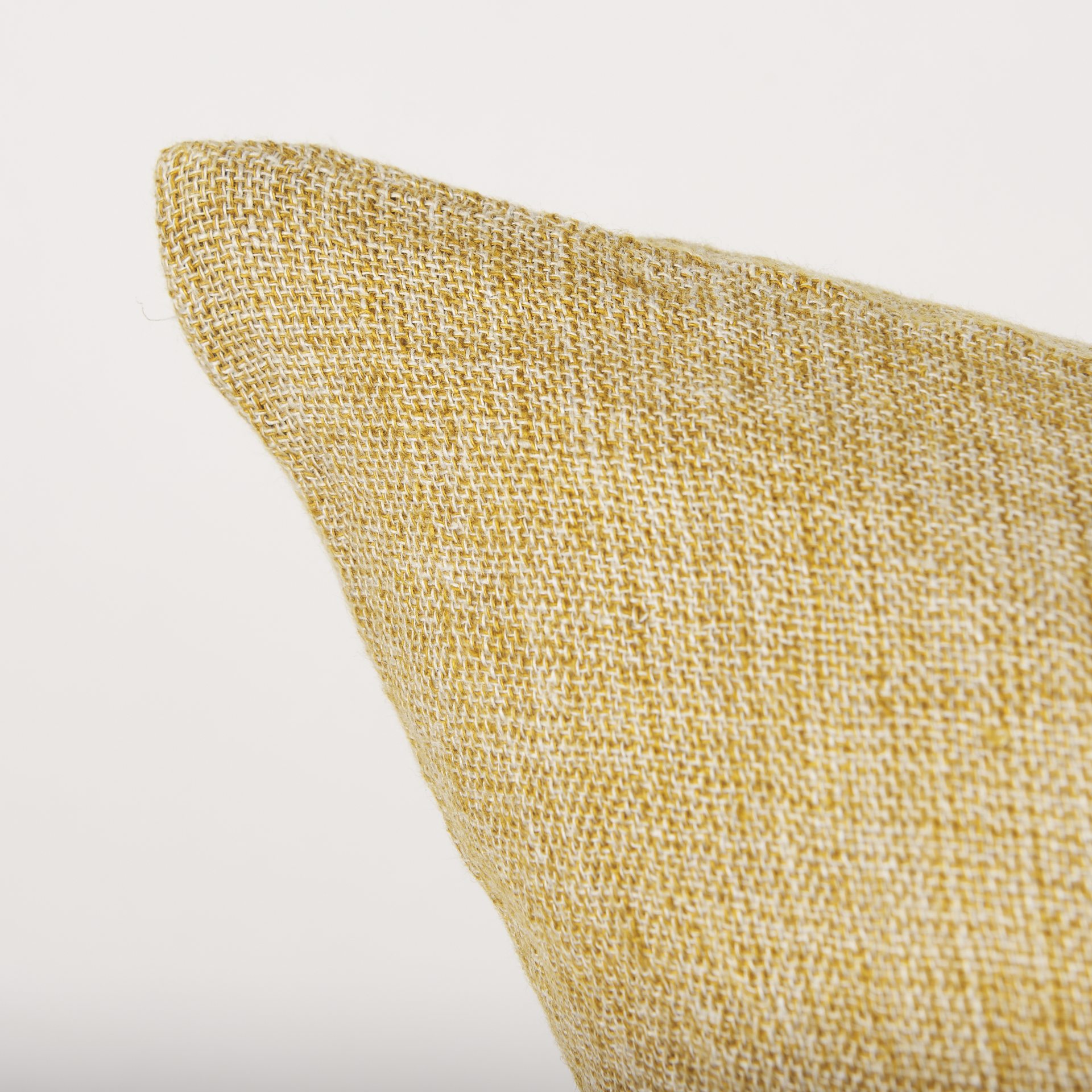 jacklyn mustard linen square decorative pillow cover