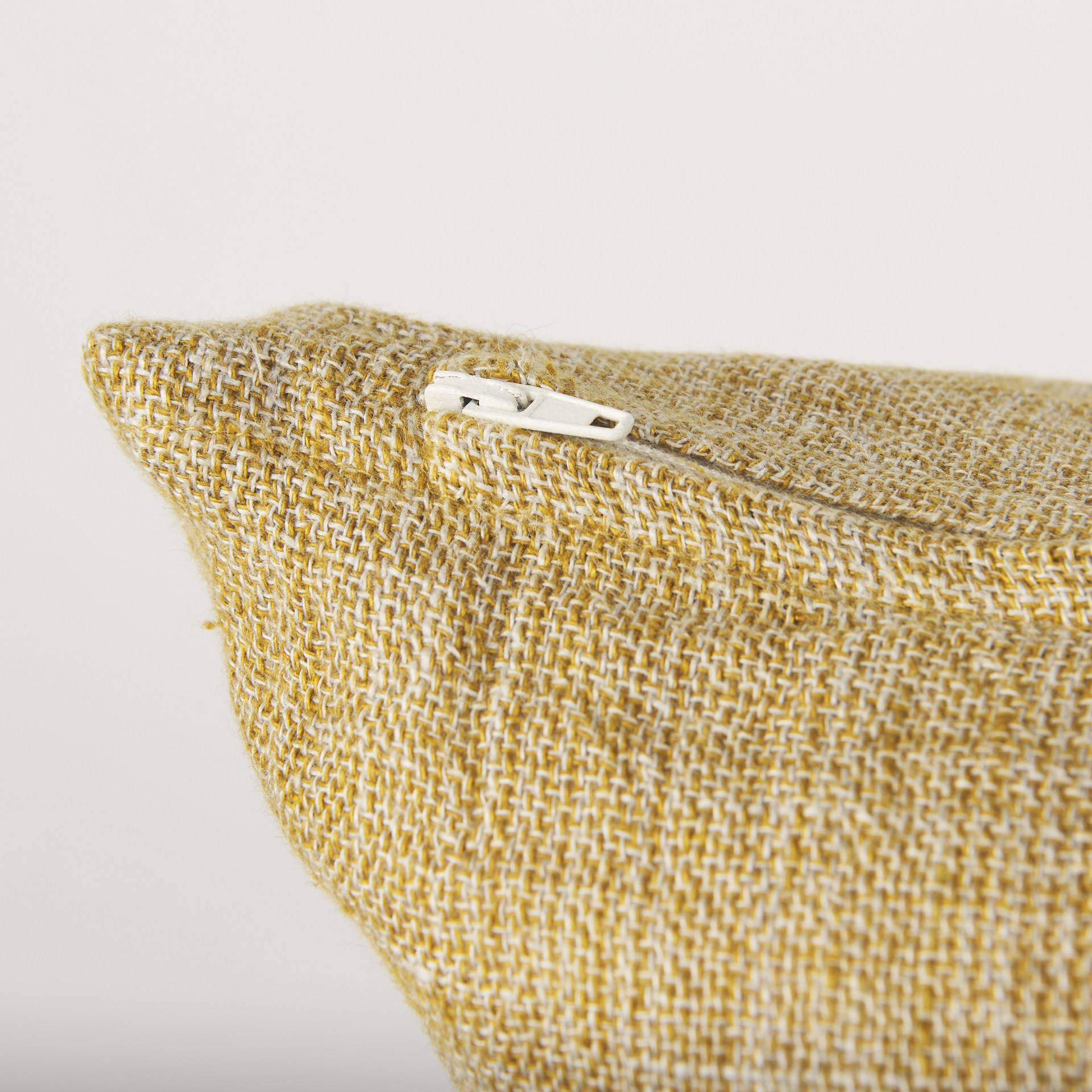 jacklyn mustard linen square decorative pillow cover