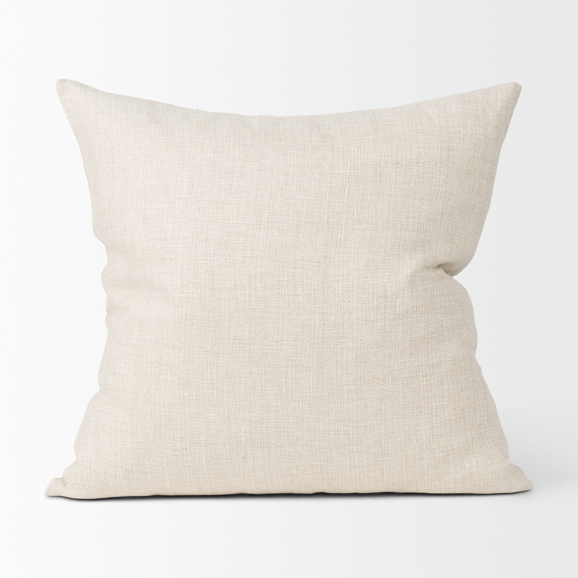 jacklyn cream linen square decorative pillow cover